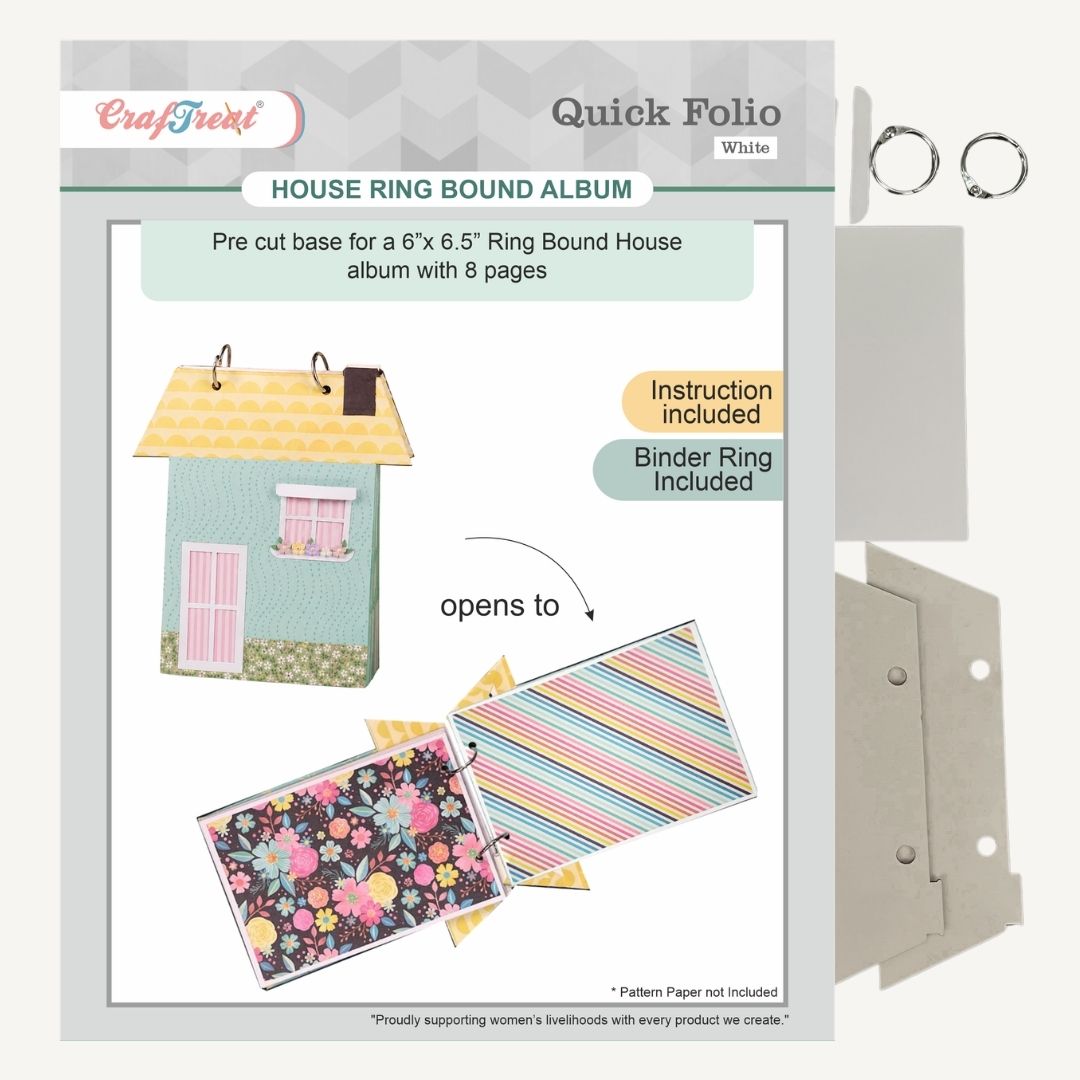 CrafTreat Quick Folio - House Ring Bound Album