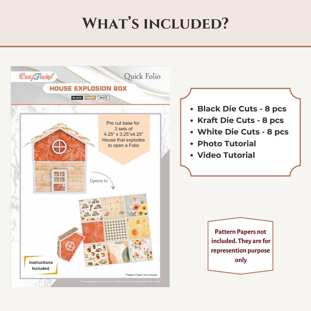 CrafTreat Quick Folio - House Explosion Box