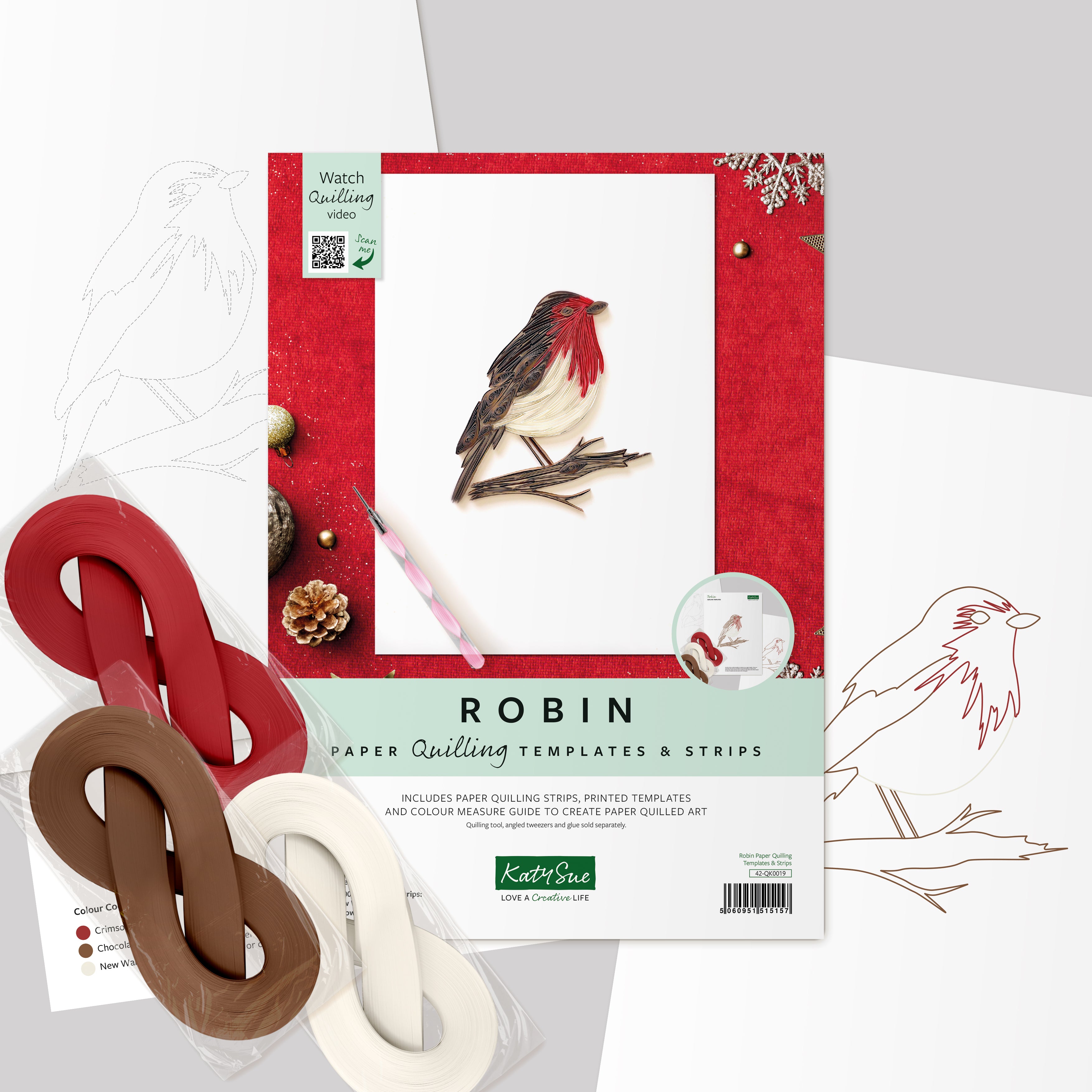 Robin Quilling Template Kit