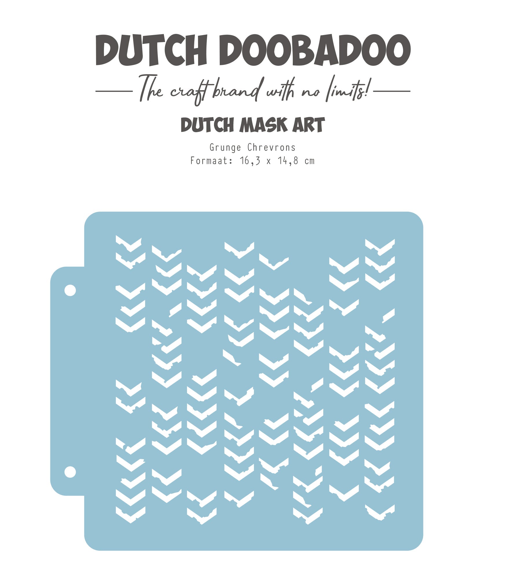 Dutch Doobadoo DDBD Dutch Mask Grunge Chevrons 163x148 mm