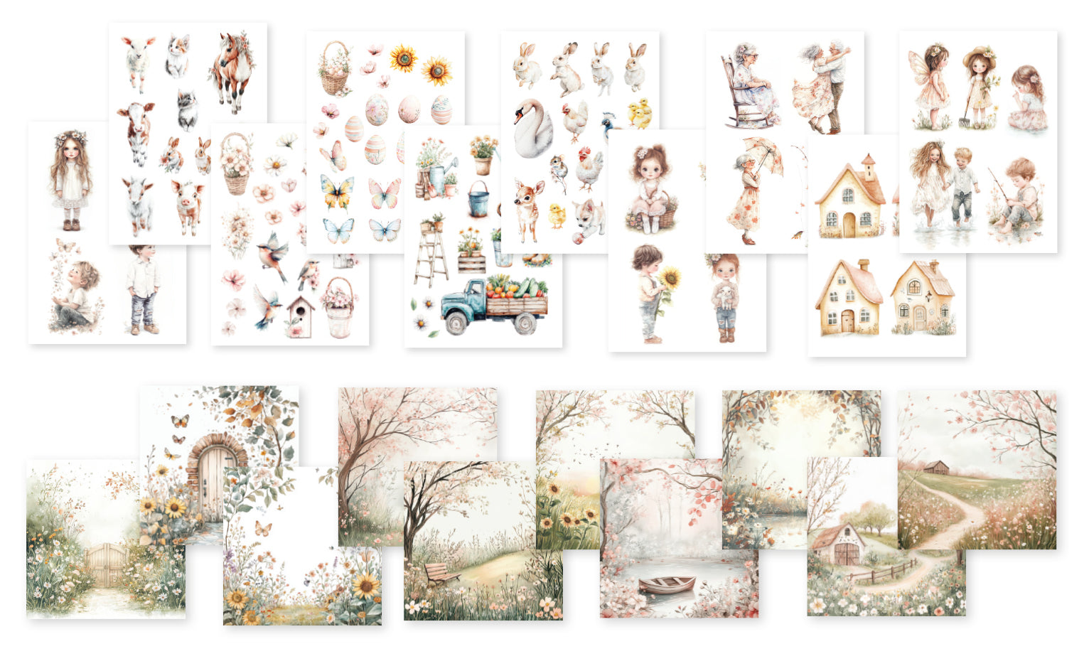 Dutch Doobadoo DDBD Collage Happy Spring
