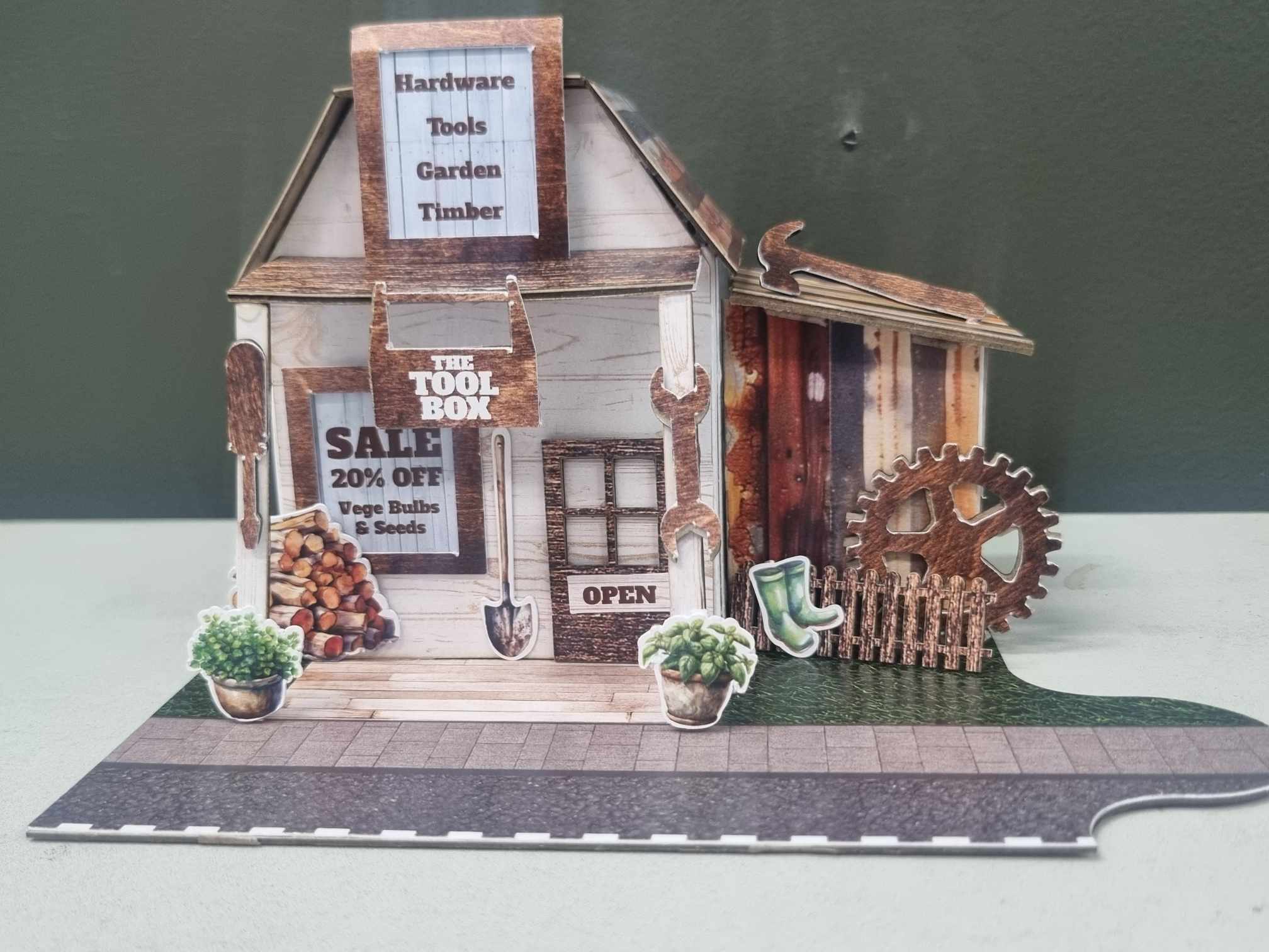 3Quarter Designs Lane Village - The Tool Box Hardware Store