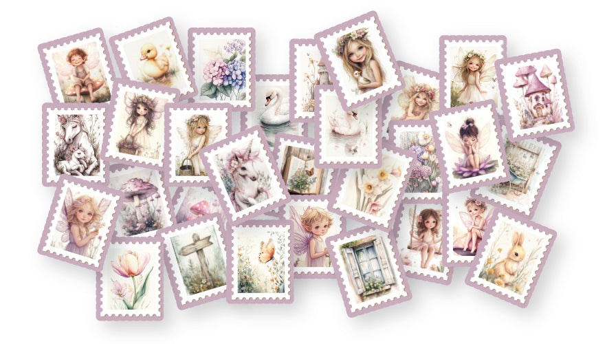 Dutch Doobadoo DDBD Die-Cuts Poststamps Woodland Spring