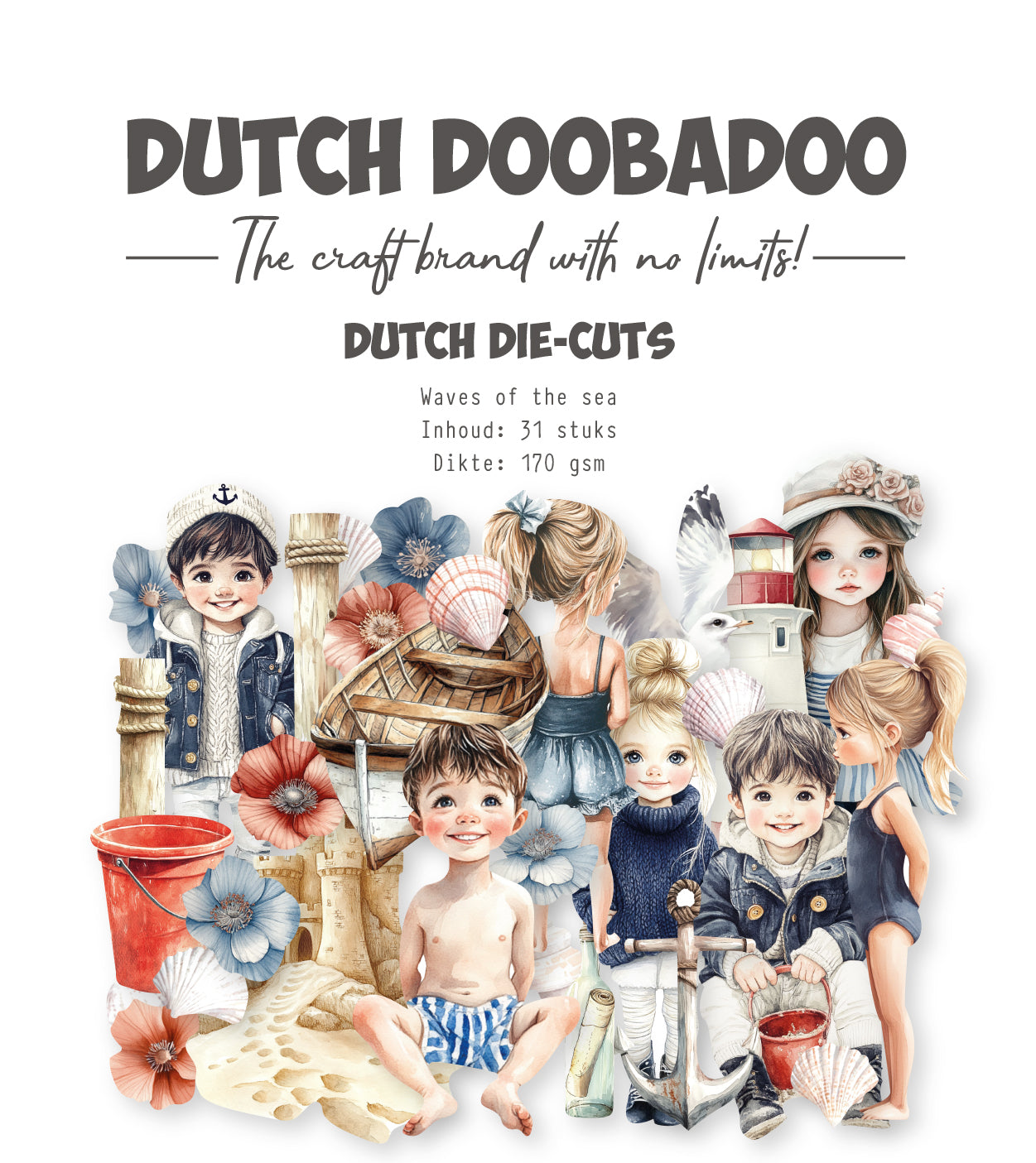 Dutch Doobadoo DDBD Collage Die-Cuts Waves Of The Sea