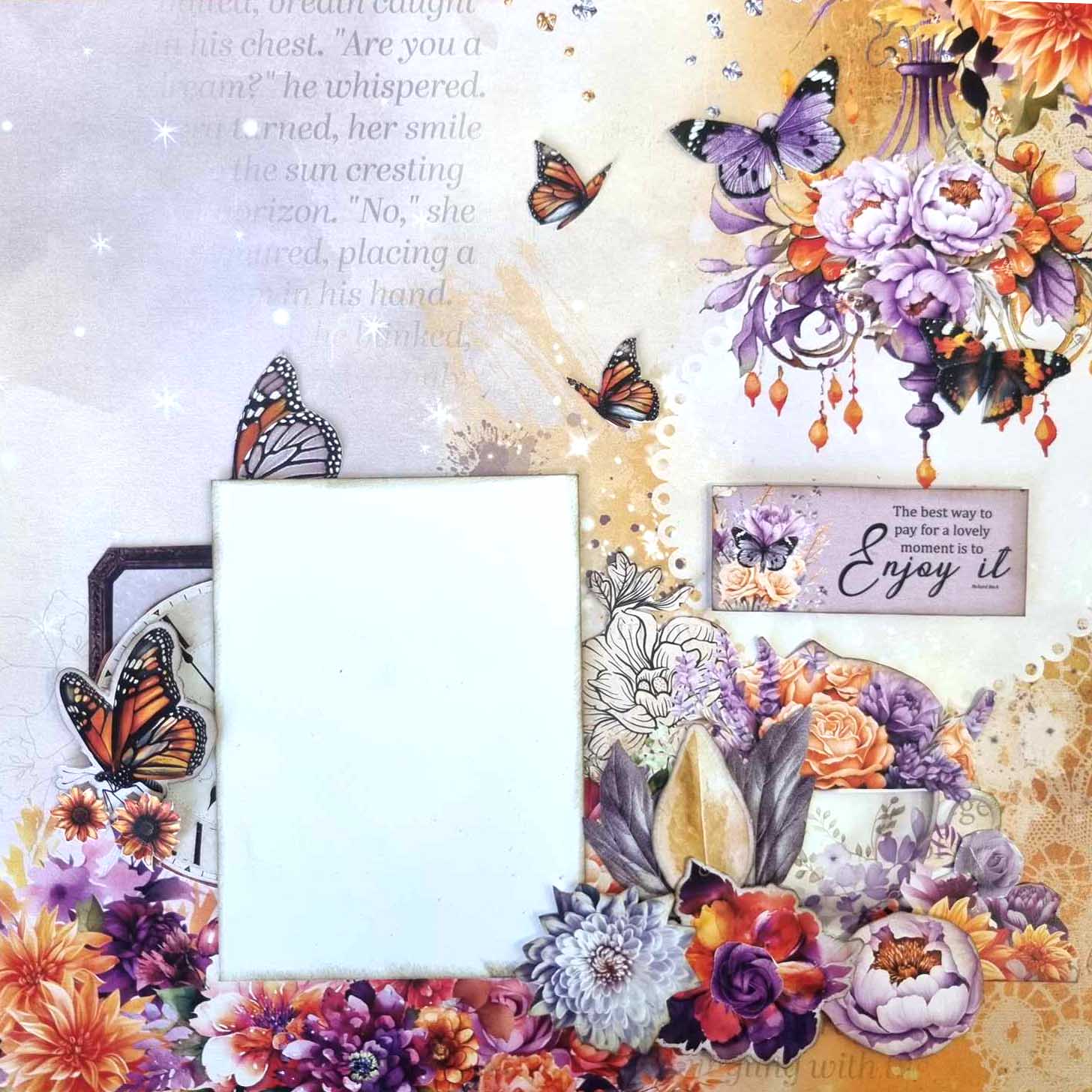 3Quarter Designs Dawns Glow 12x12 Design Paper & Diecuts Set