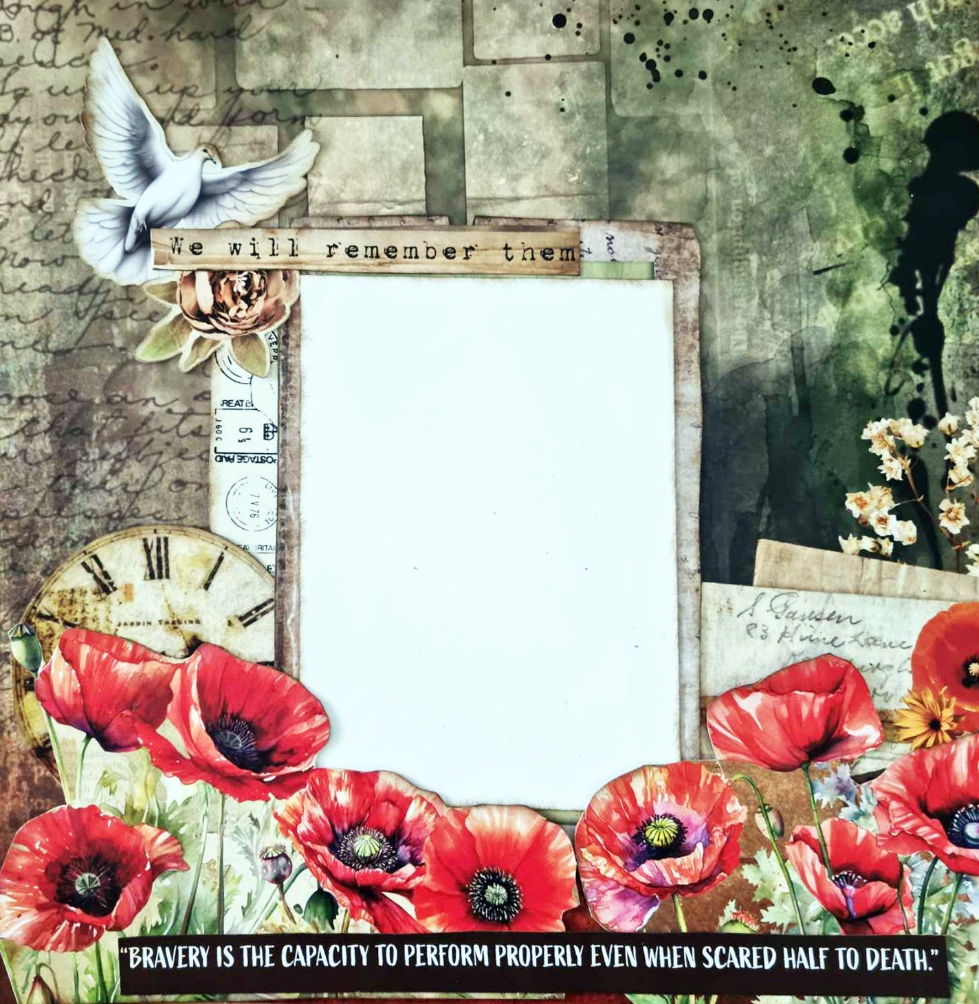 3Quarter Designs Never Forgotten 12x12 Design Paper & Diecuts Set