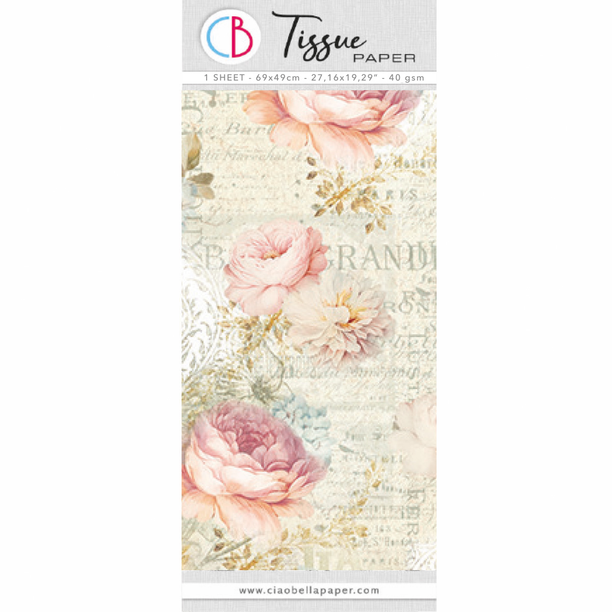 Tissue Paper cm69x49 27,66"x19,29” Queen Alexandra