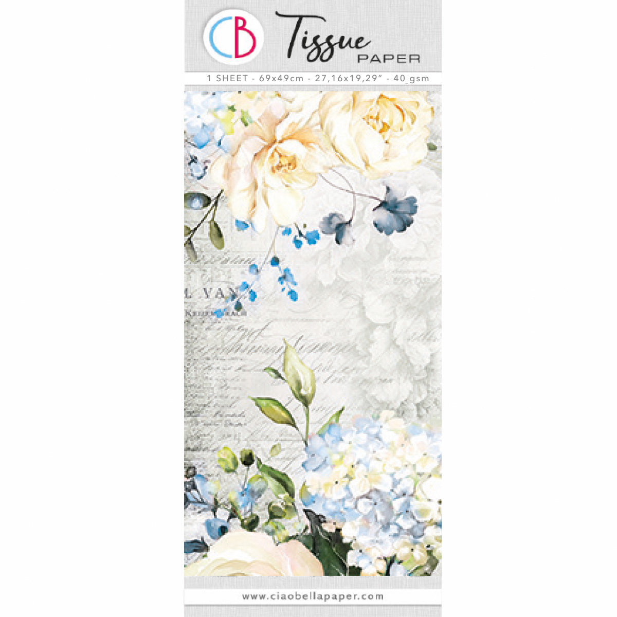 Tissue Paper cm69x49 27,66"x19,29” Symphony of Elegance