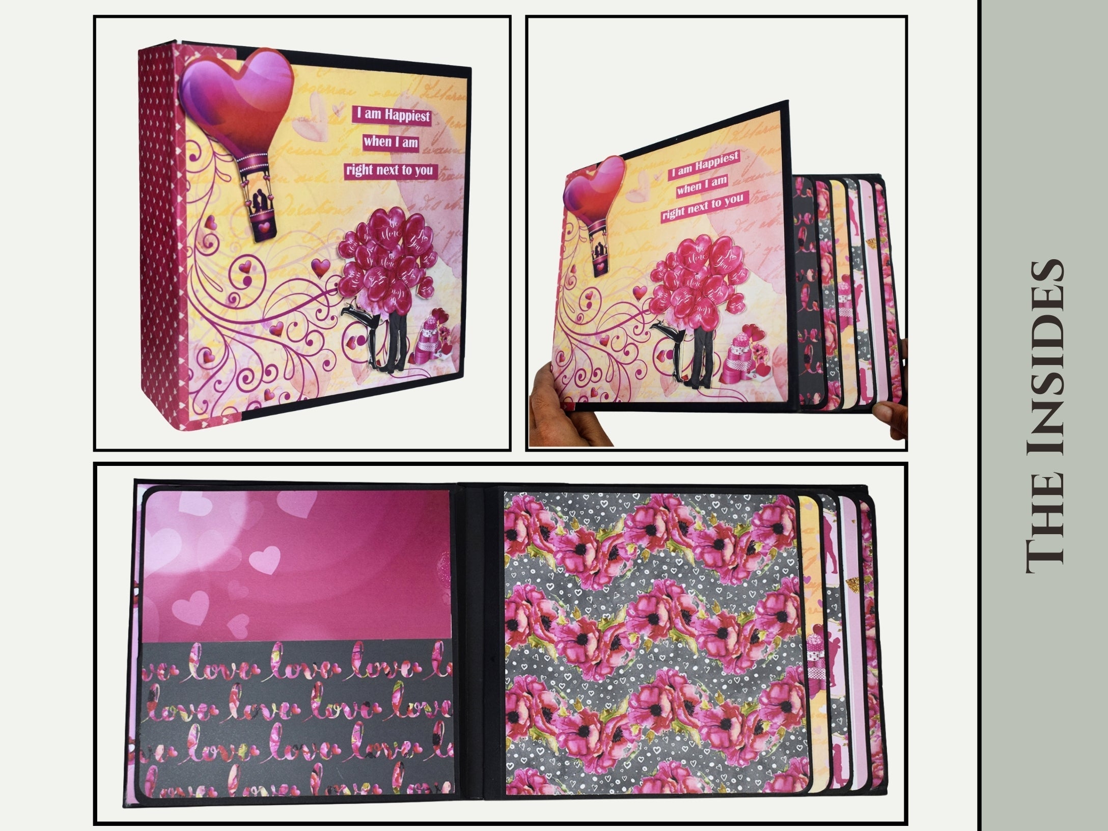 CrafTreat Scrapbook Blanks - Basic 8x8 - Black Color