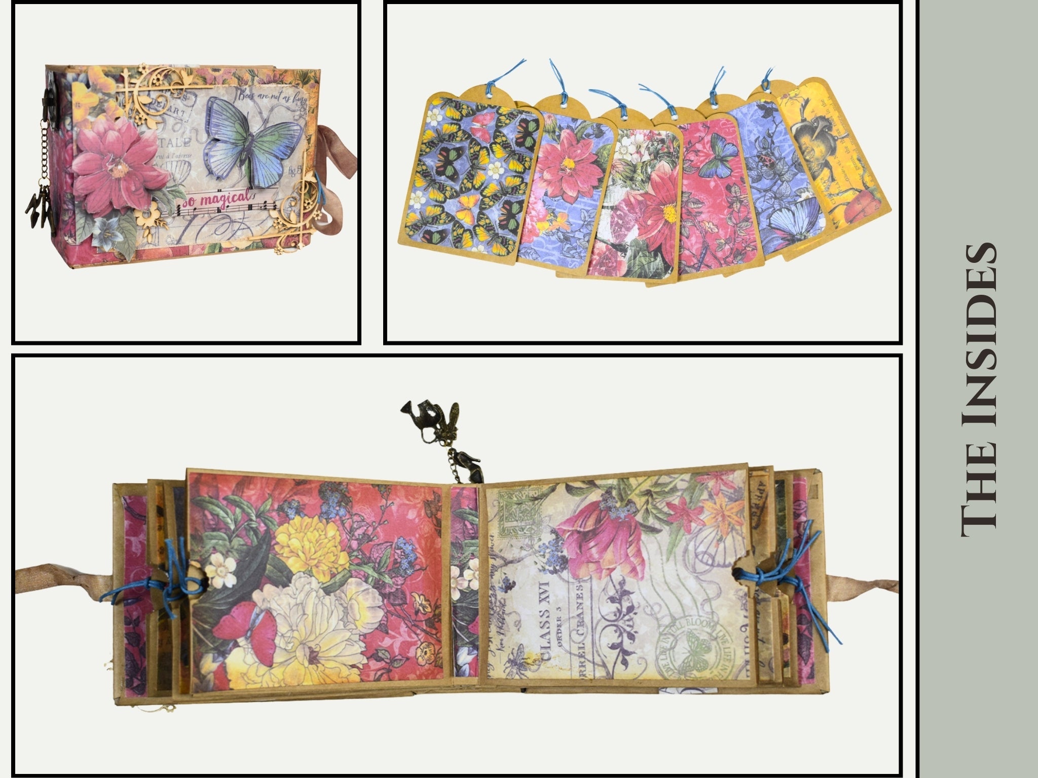 CrafTreat Scrapbook Blanks - Pocket Tag - Black & Kraft Color