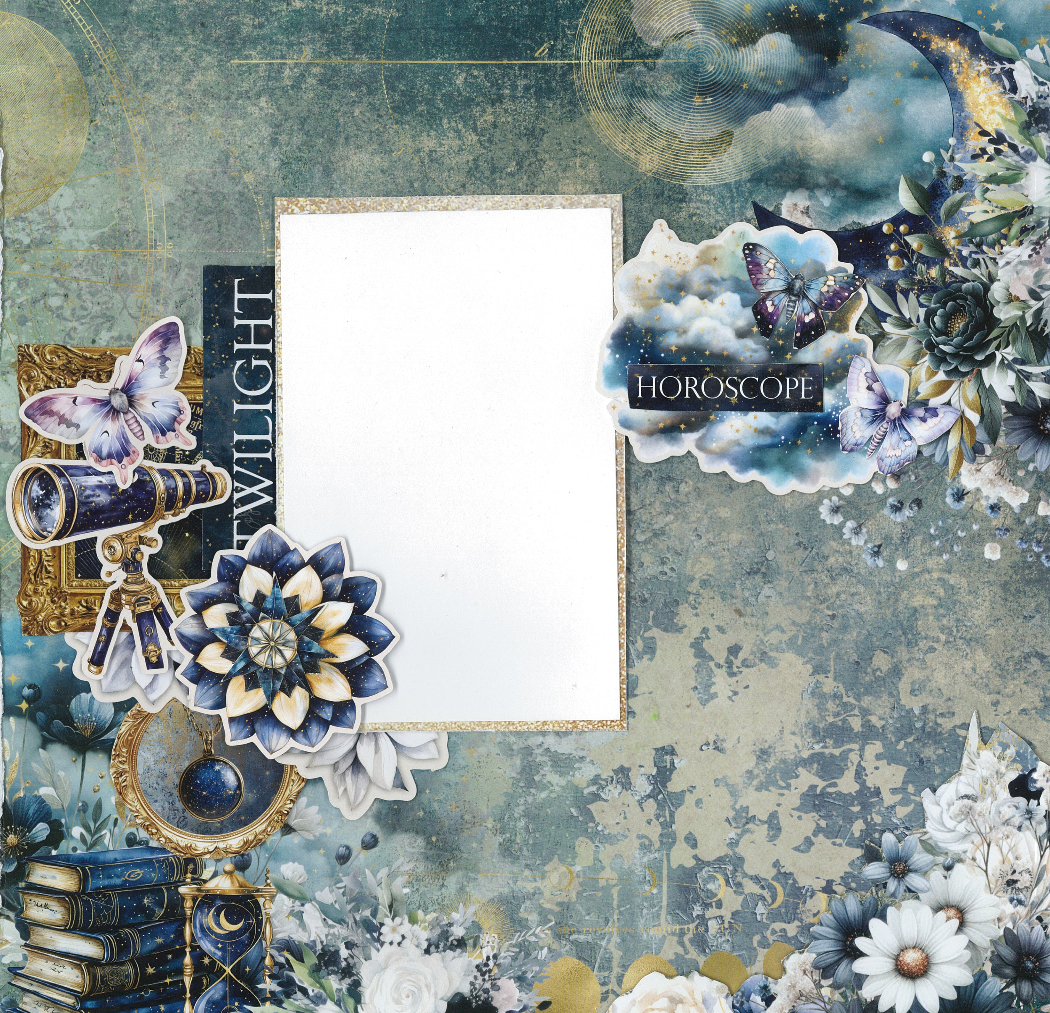 3Quarter Designs Lunar Horoscopes 12x12 Designer Paper & Diecuts Set