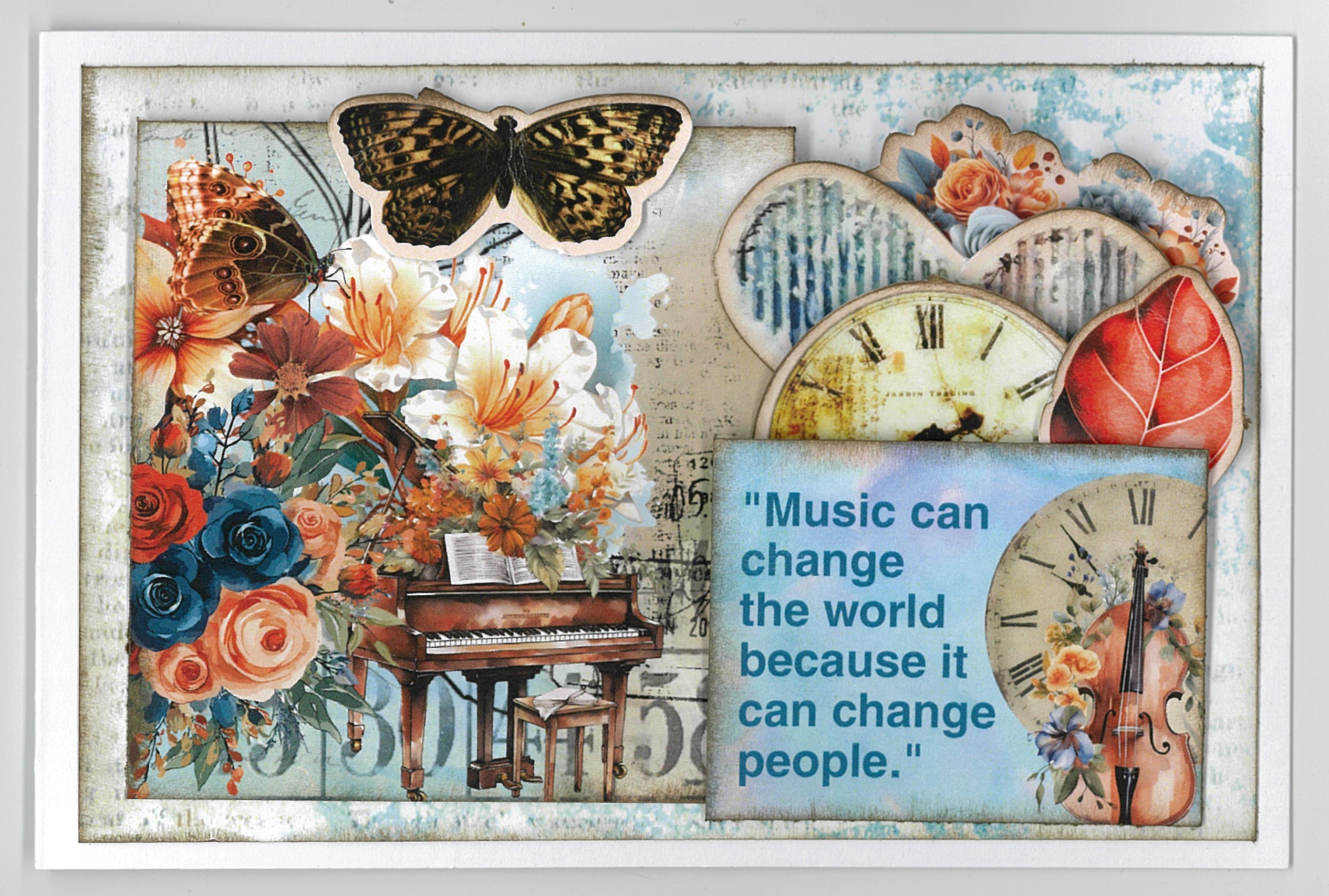 3Quarter Designs Cerulean Score 6x4 Card Pack