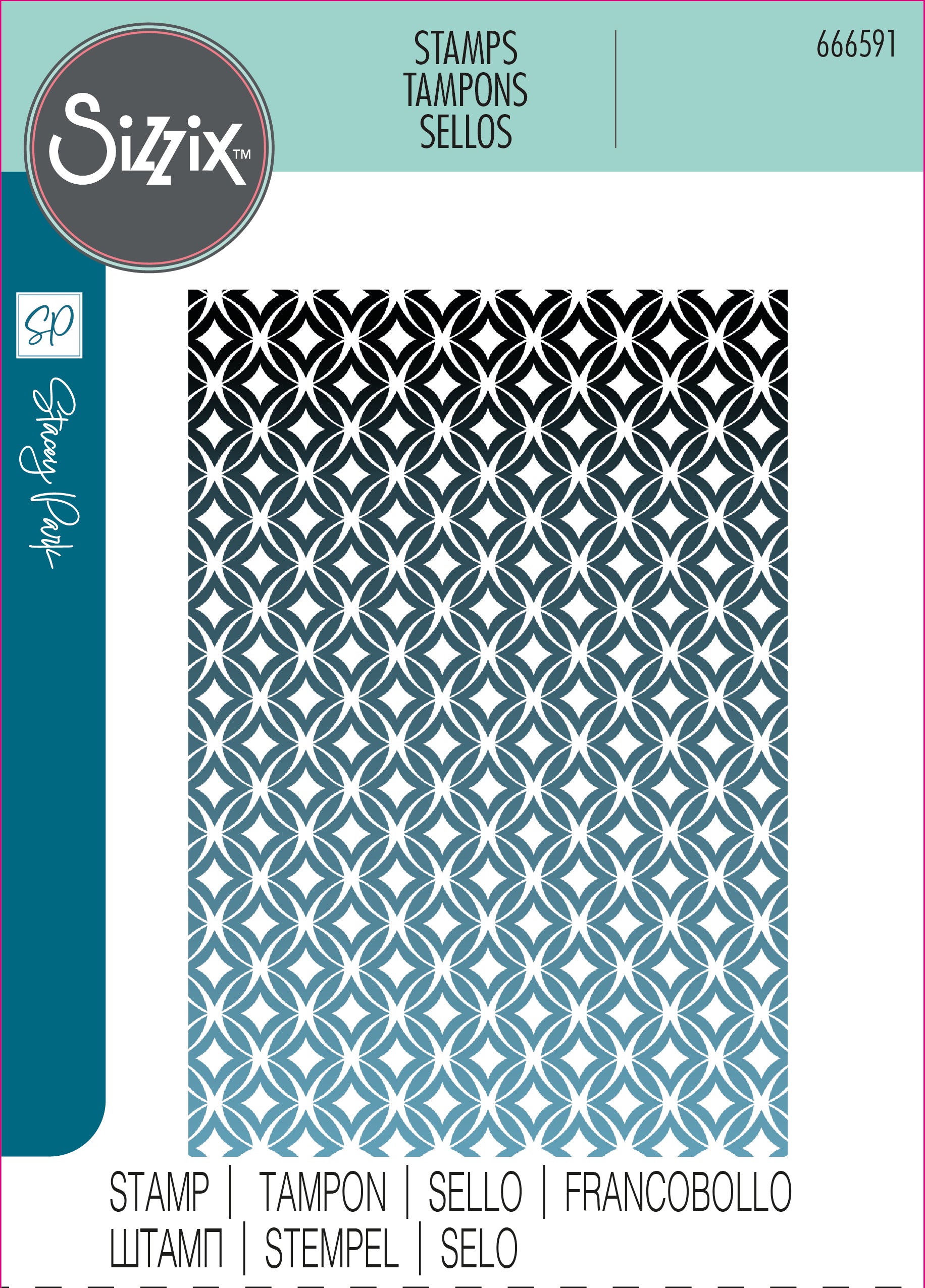 Sizzix Clear Stamp Set Cosmopolitan, Uptown by Stacey Park
