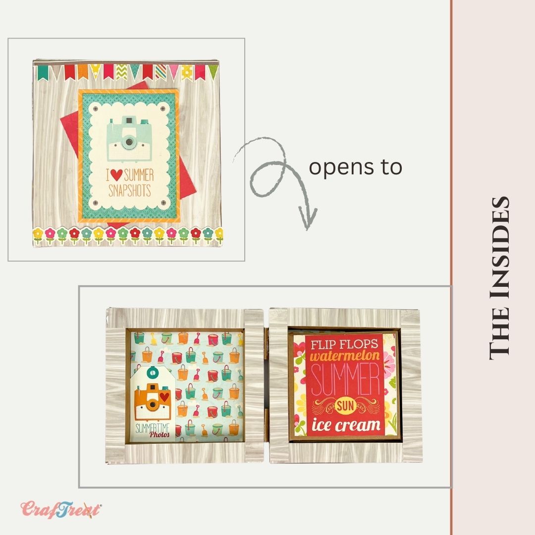 Craftreat Scrapbook Blank Quick Folio - Frame Box Folio