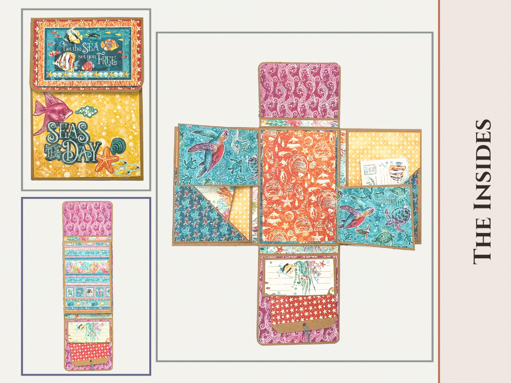 Craftreat Scrapbook Blank Quick Folio - Be Happy - Black, Kraft and White