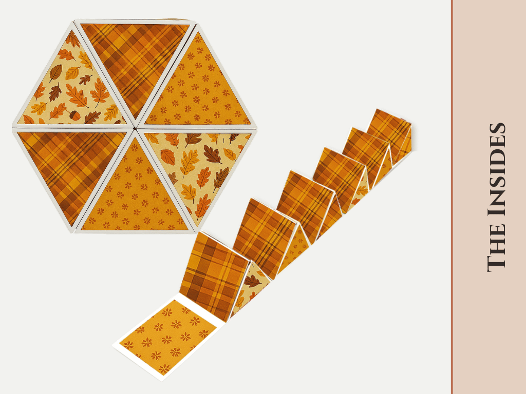 CrafTreat Scrapbook Hexagon Roll up - Metallic Red & Green