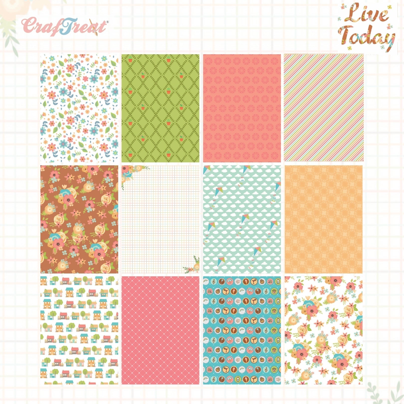 CrafTreat Paper Pad - Live Today 6"x8"