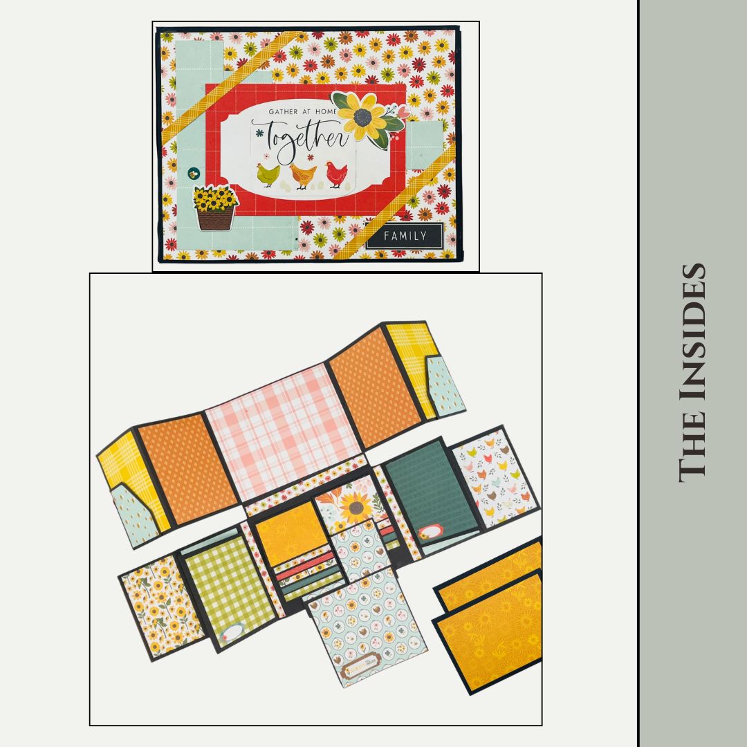 CrafTreat Scrapbook Blank Precut Album Base - LapBook Folio - Black