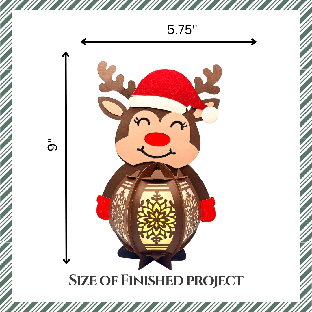 CrafTreat DIY Paper Lanterns - Reindeer