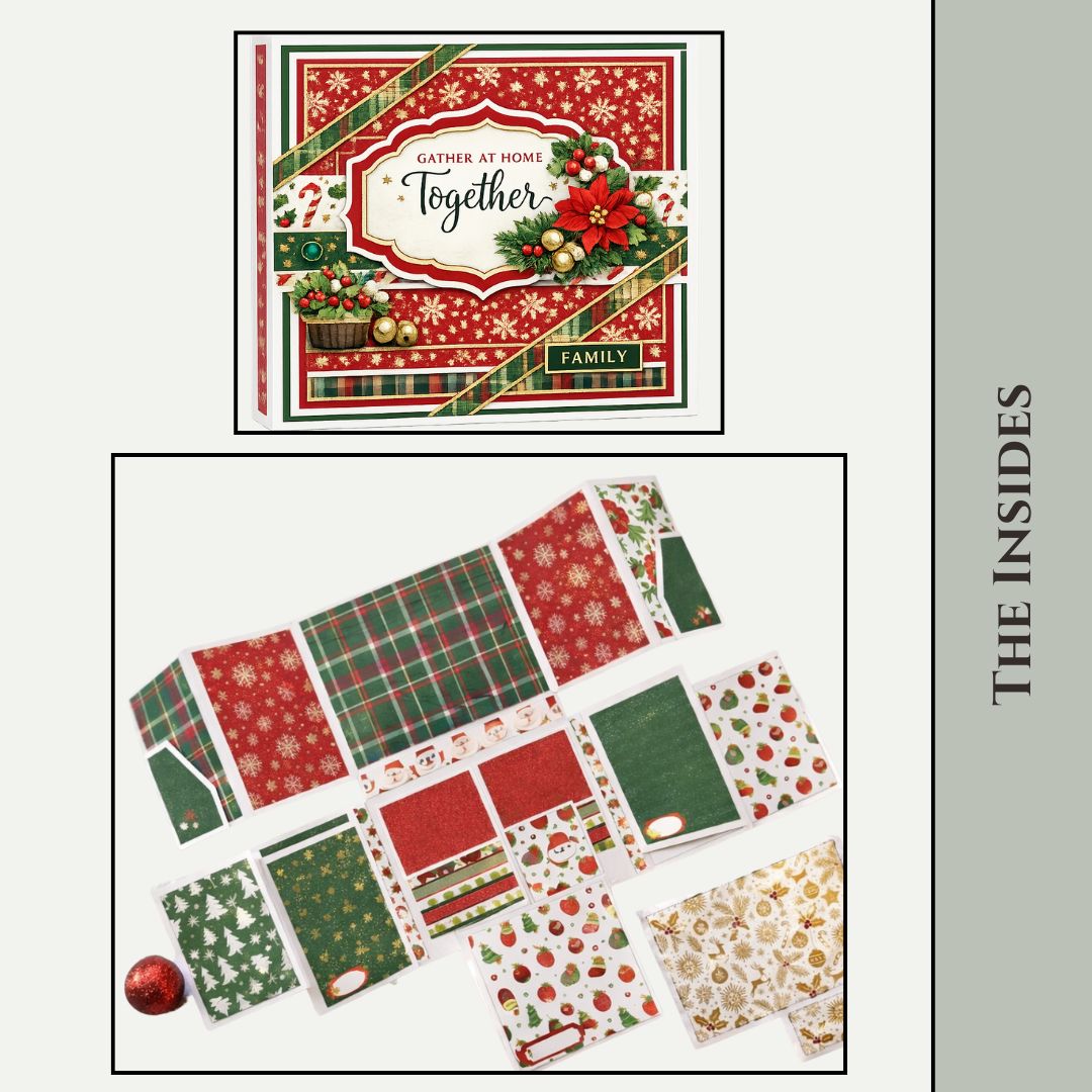 CrafTreat Scrapbook Blank Precut Album Base - LapBook Folio - Ivory
