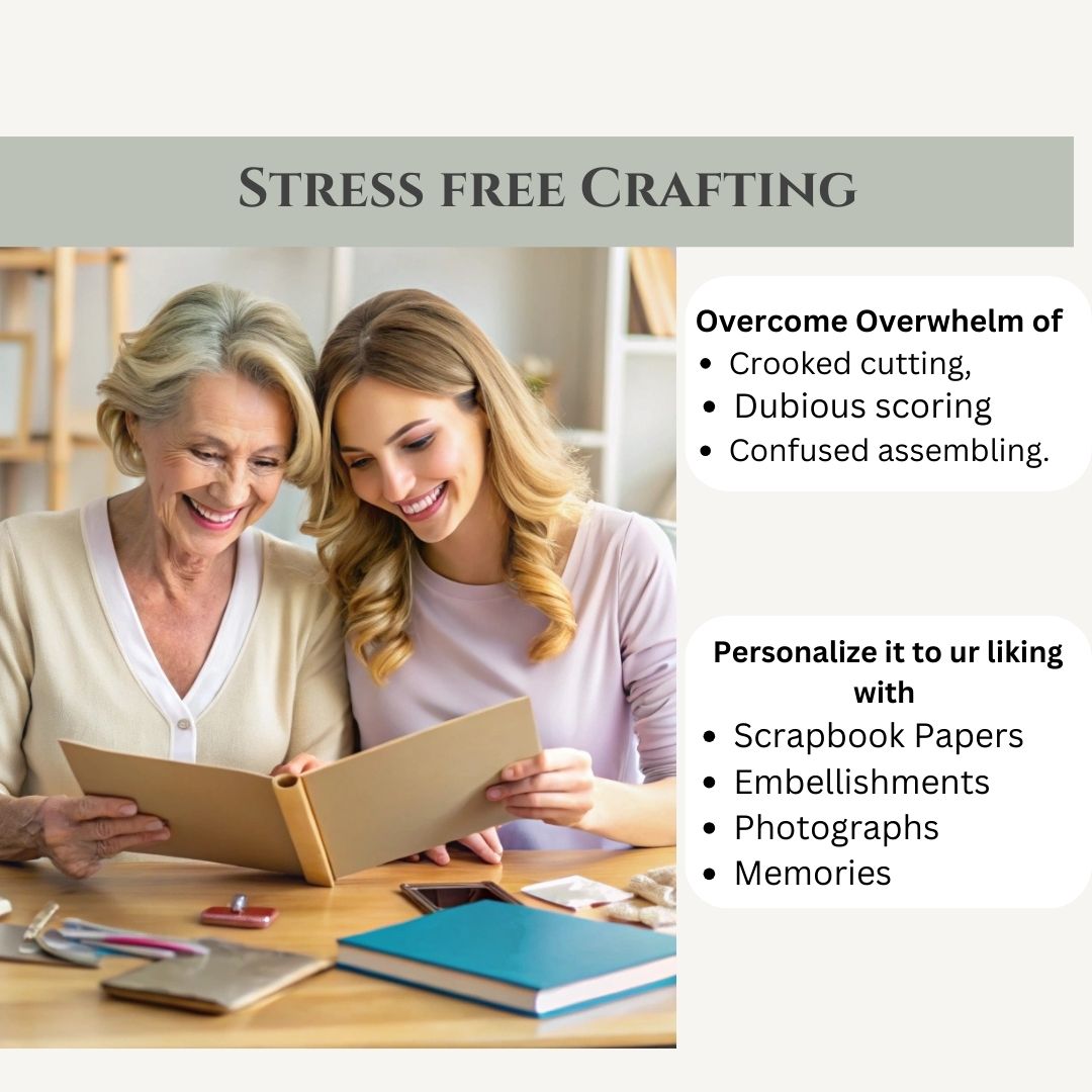 CrafTreat Scrapbook Blank Precut Base - Waterfall Mechanism White - 3"x3"