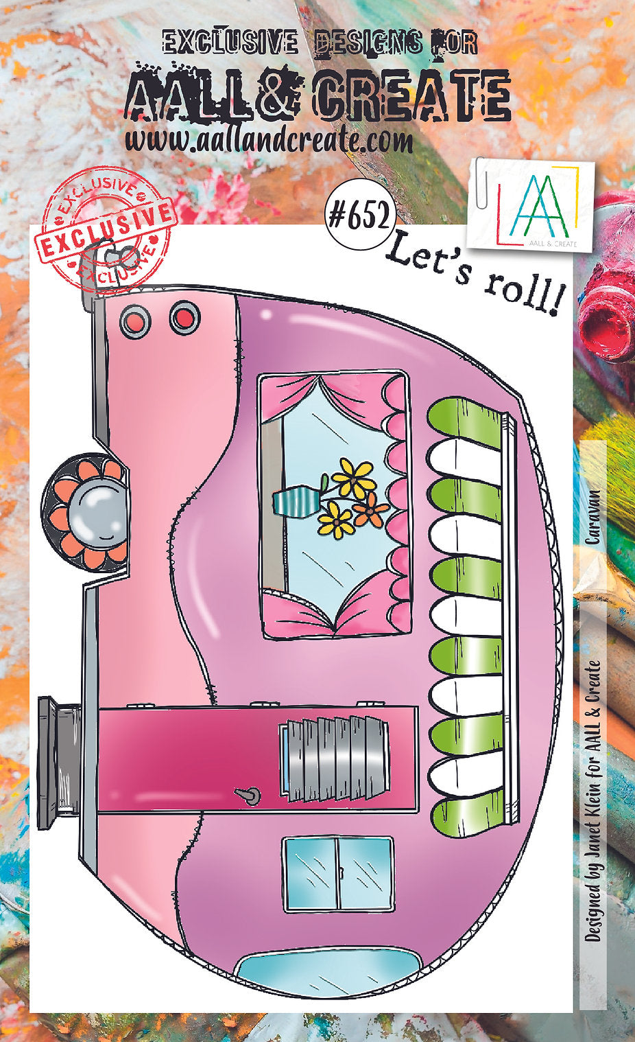 AALL and Create - A6 Clear Stamp Set - Caravan