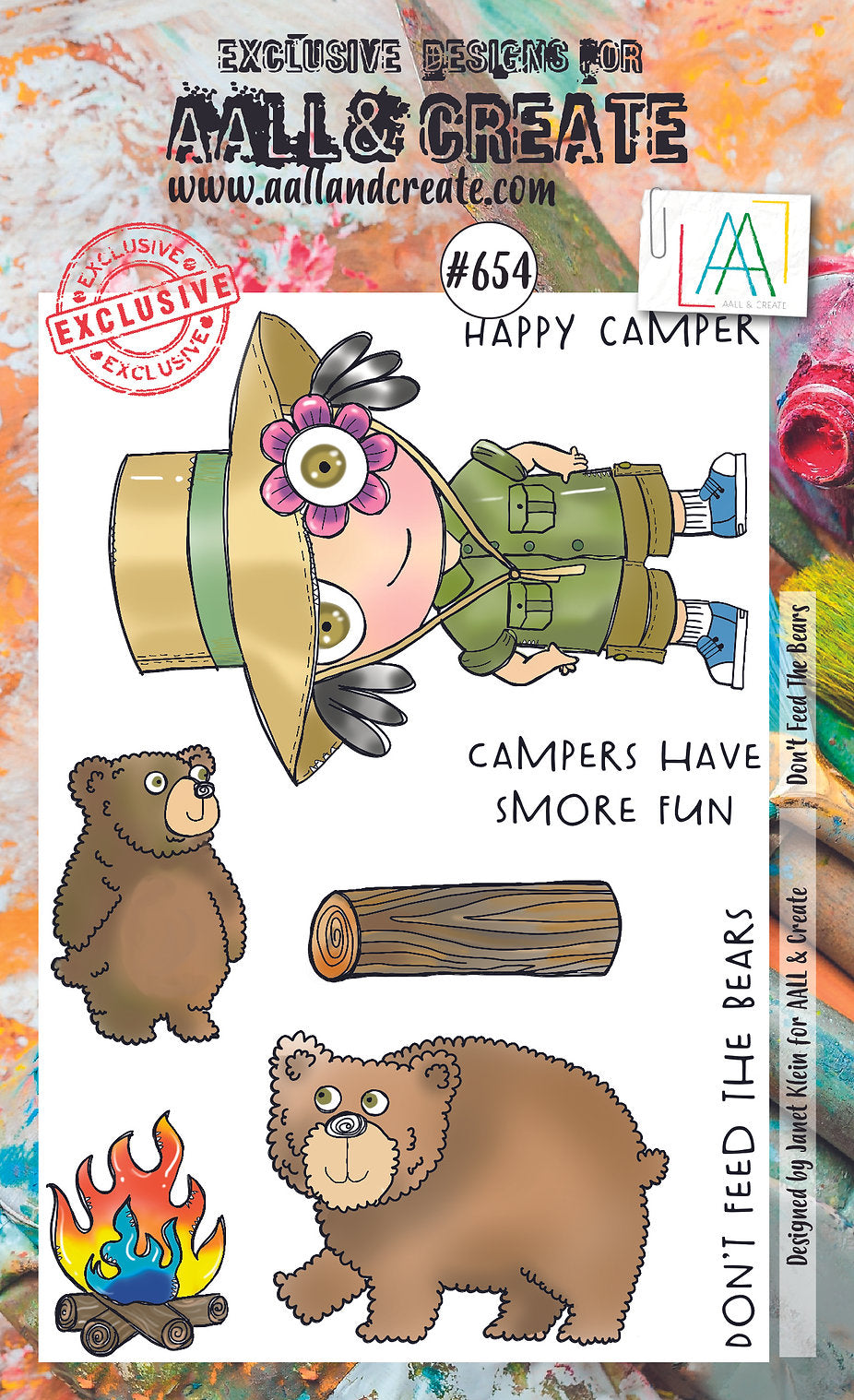 AALL and Create - A6 Stamp Set - Don't Feed The Bears
