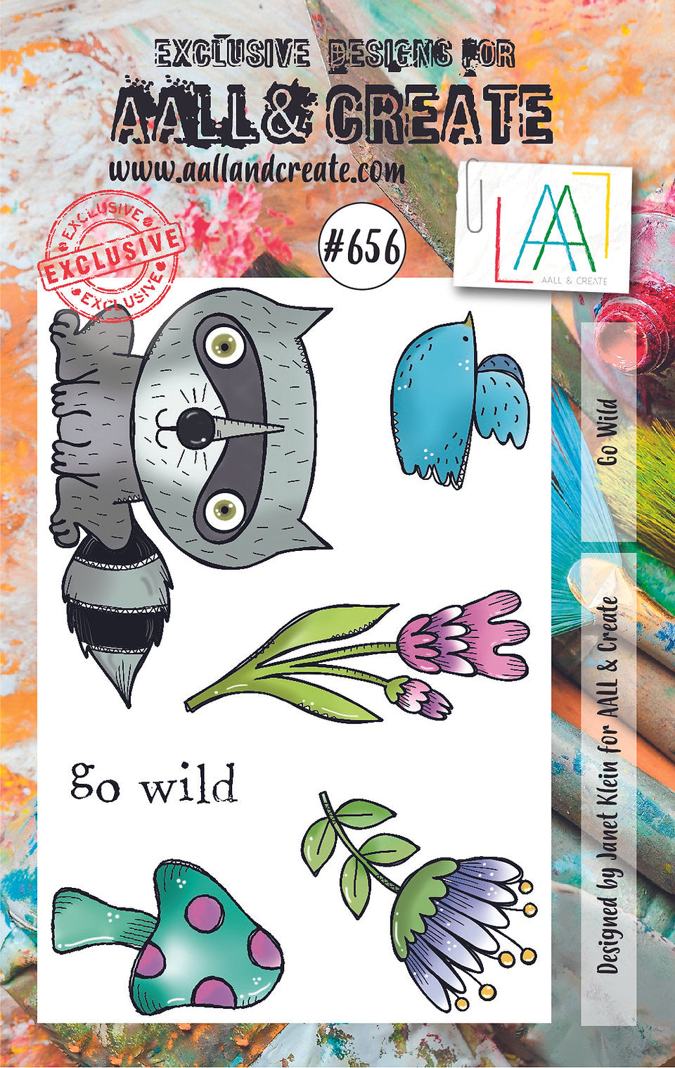 AALL and Create - A7 Clear Stamp Set - Go Wild