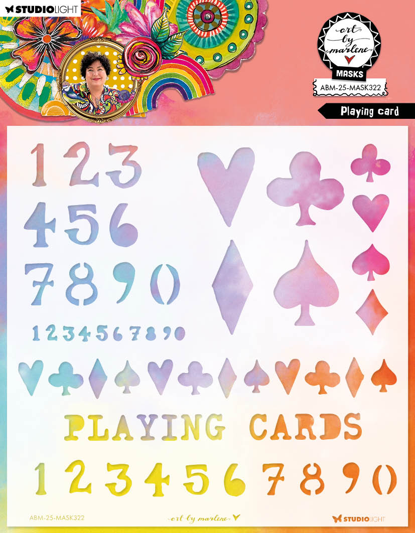 ABM Mask Playing Card Art By Marlene 1 PC