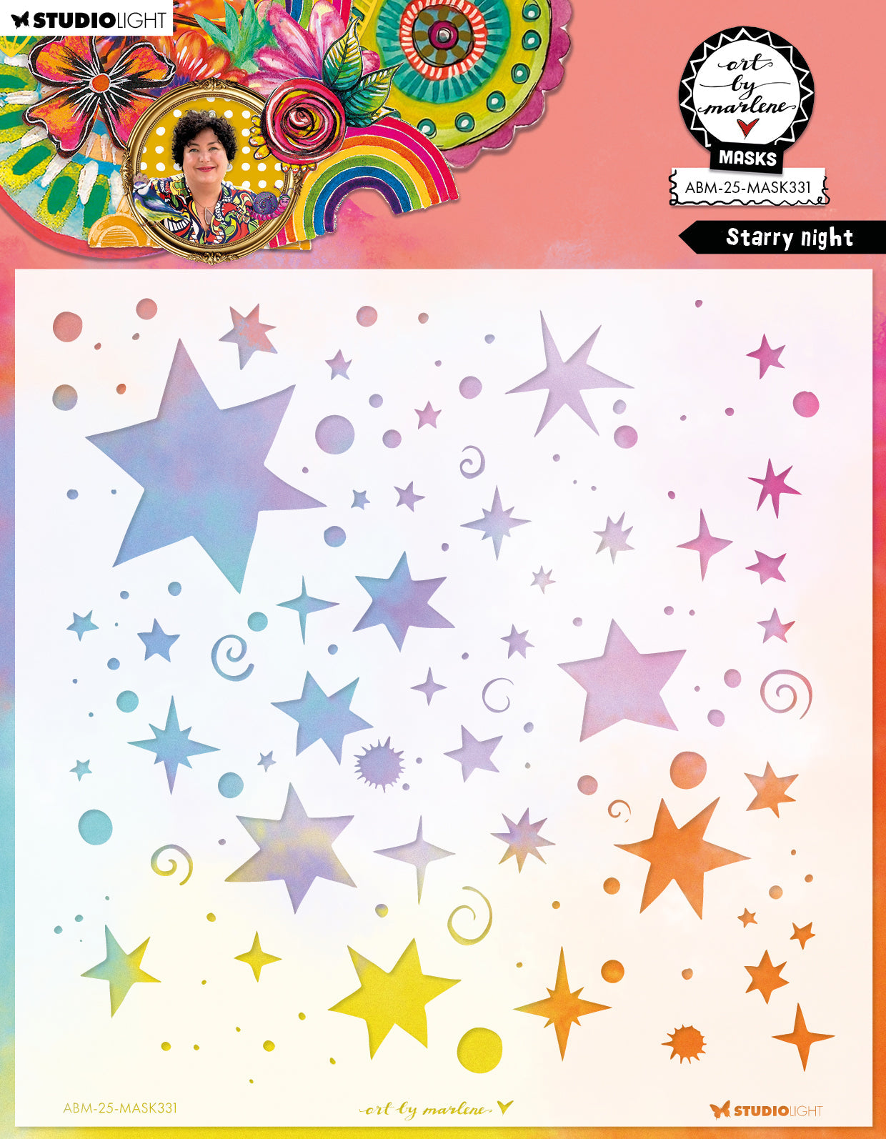 ABM Mask Starry Night Art by Marlene 1 Pieces