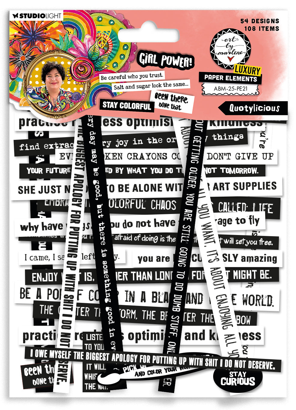 ABM Paper Elements A Lot Of Quotes Art by Marlene 1 Pieces