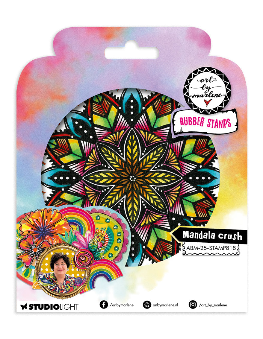 ABM Cling Rubber Stamp Mandala Crush Art by Marlene 1 Pieces