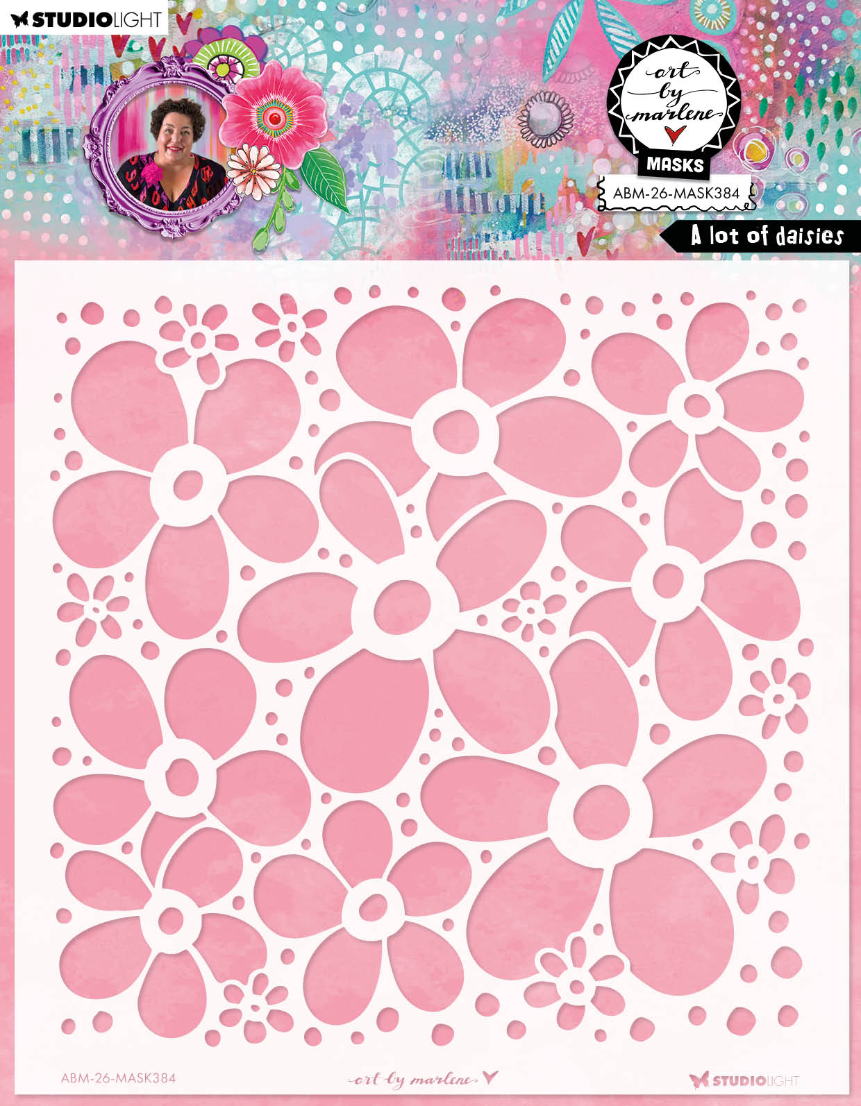 ABM Mask A Lot Of Daisies Art by Marlene 1 Piece