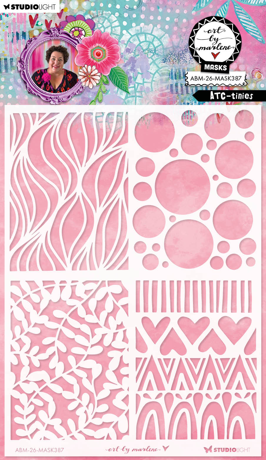 ABM Mask ATC-Tinies Art by Marlene 1 Piece