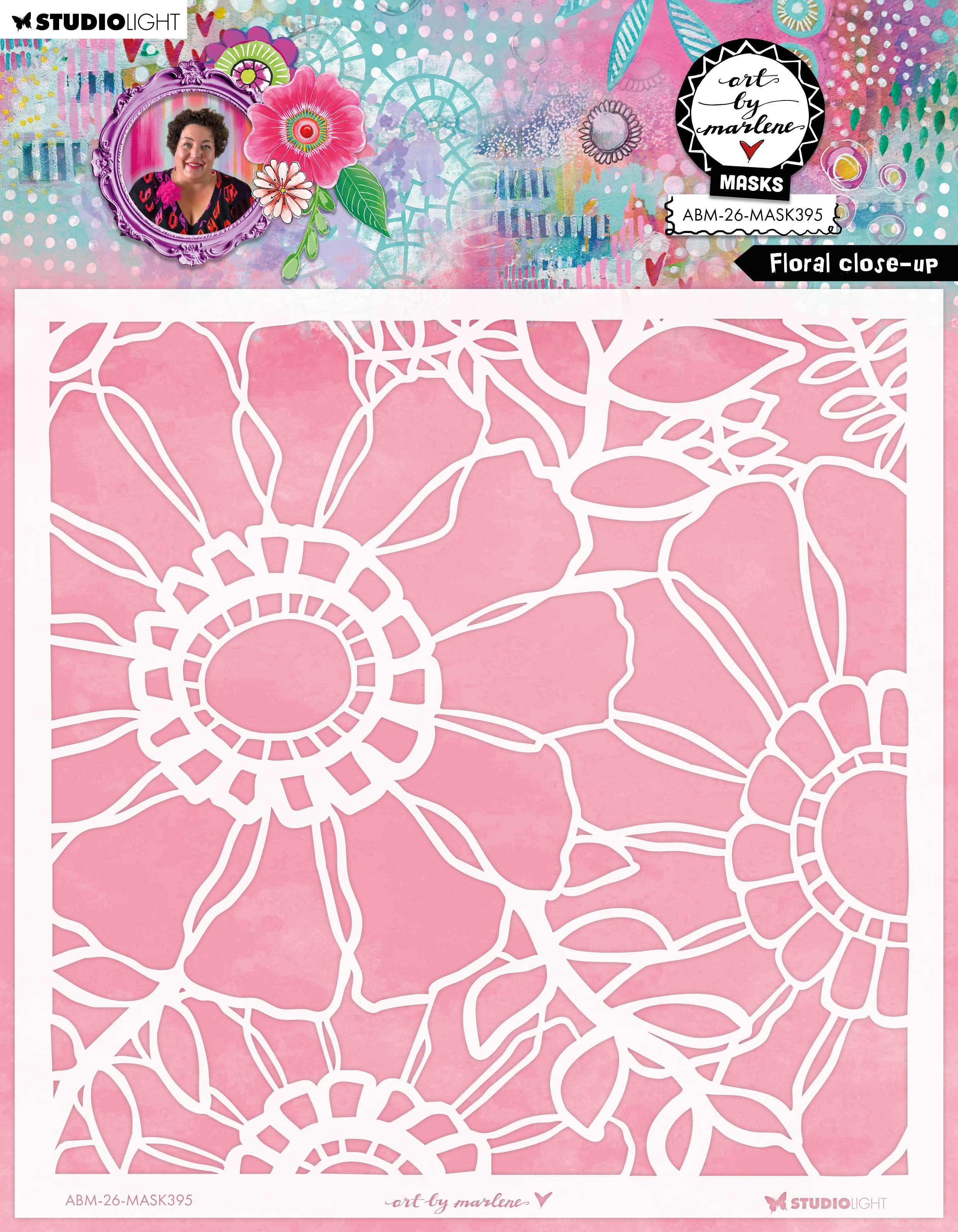 ABM Mask Floral Close-Up Art by Marlene 1 Piece