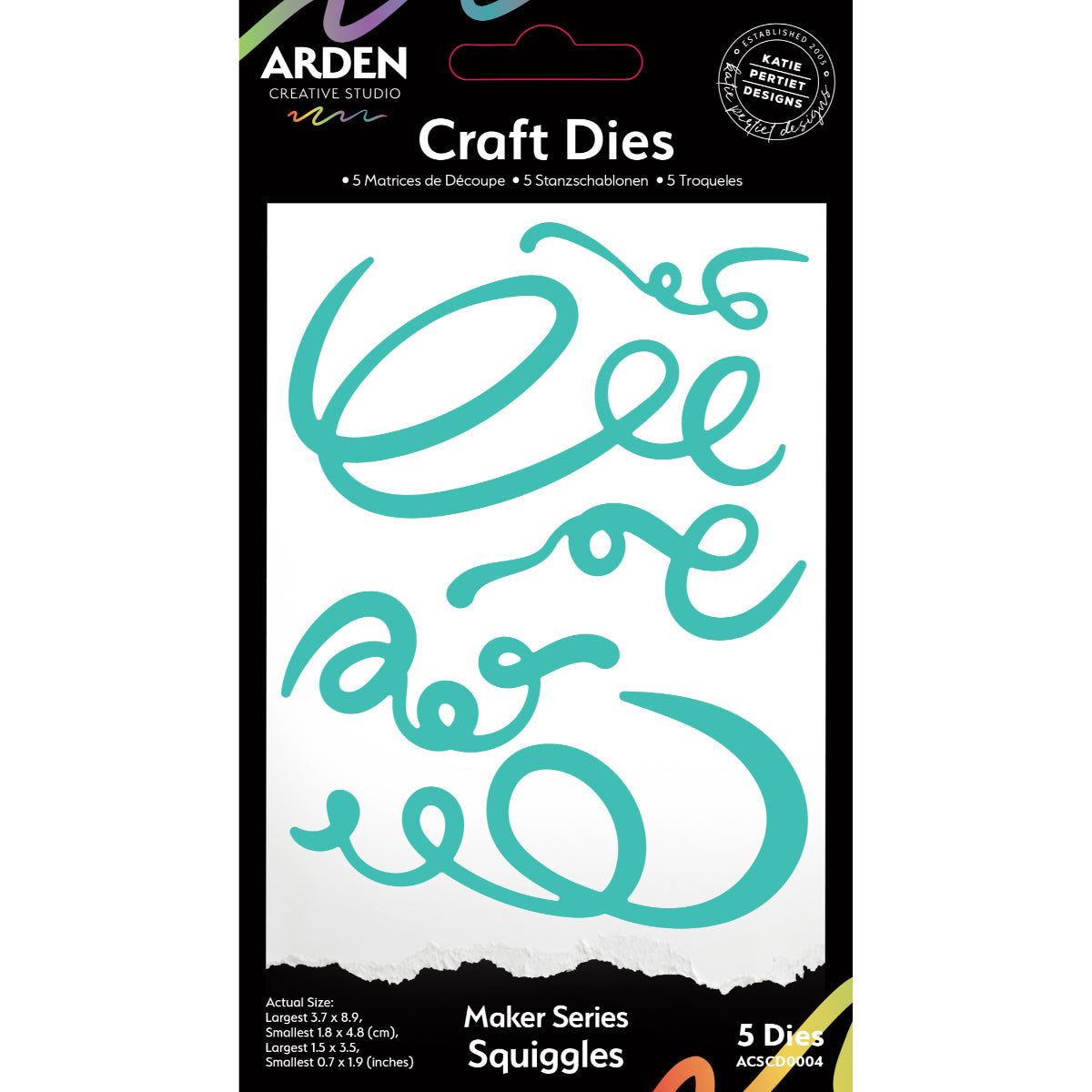 Arden Creative Studio Maker Series Squiggles Craft Die Set