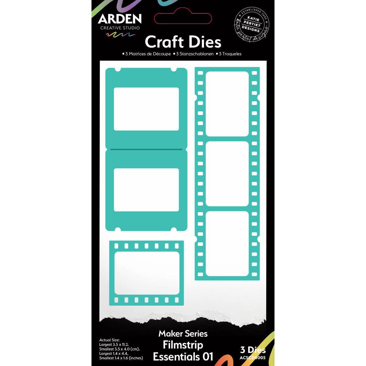 Arden Creative Studio Maker Series Filmstrip Essentials 01 Craft Die Set