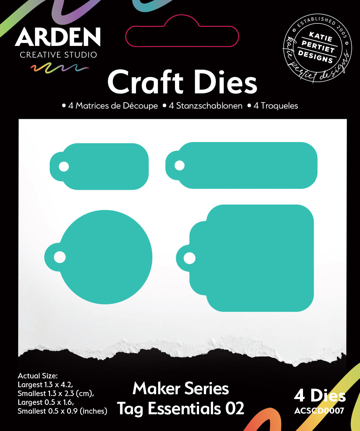 Arden Creative Studio Maker Series Tag Essentials 02 Craft Die Set