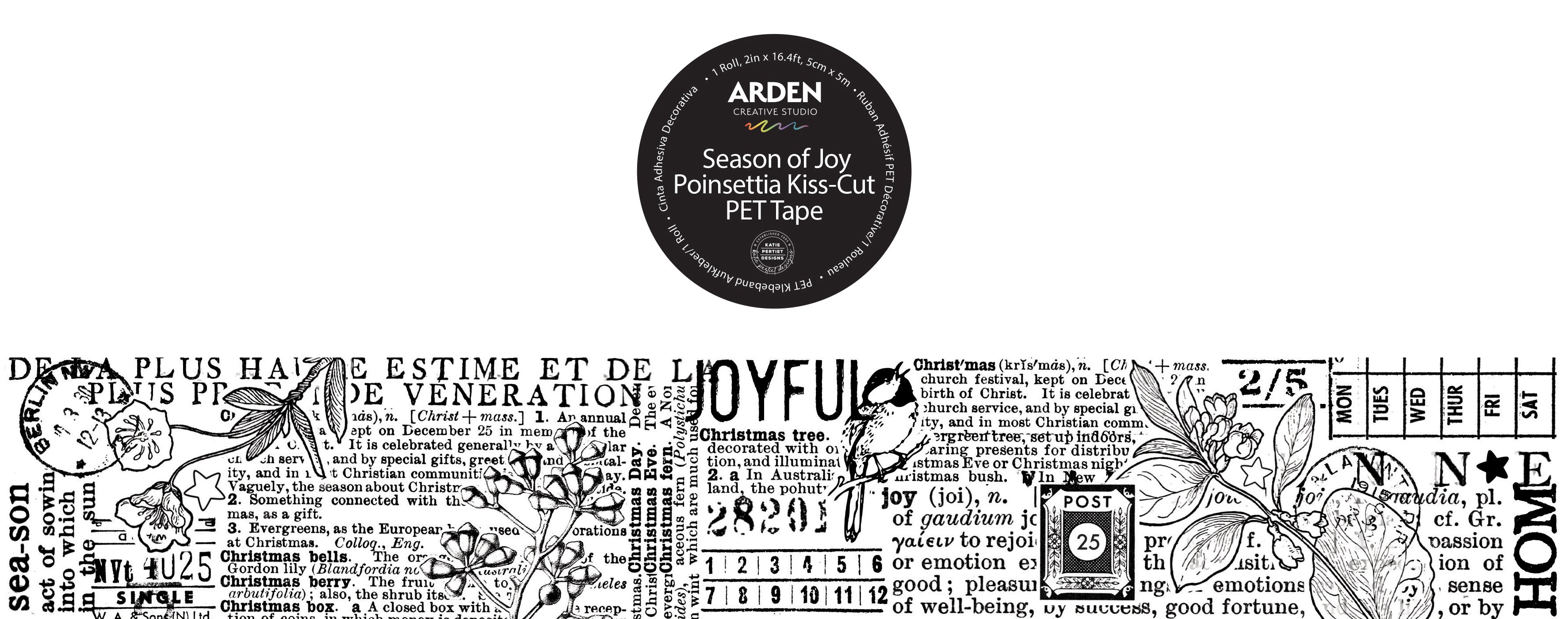 Arden Creative Studio Season of Joy Journal Continuous PET Tape