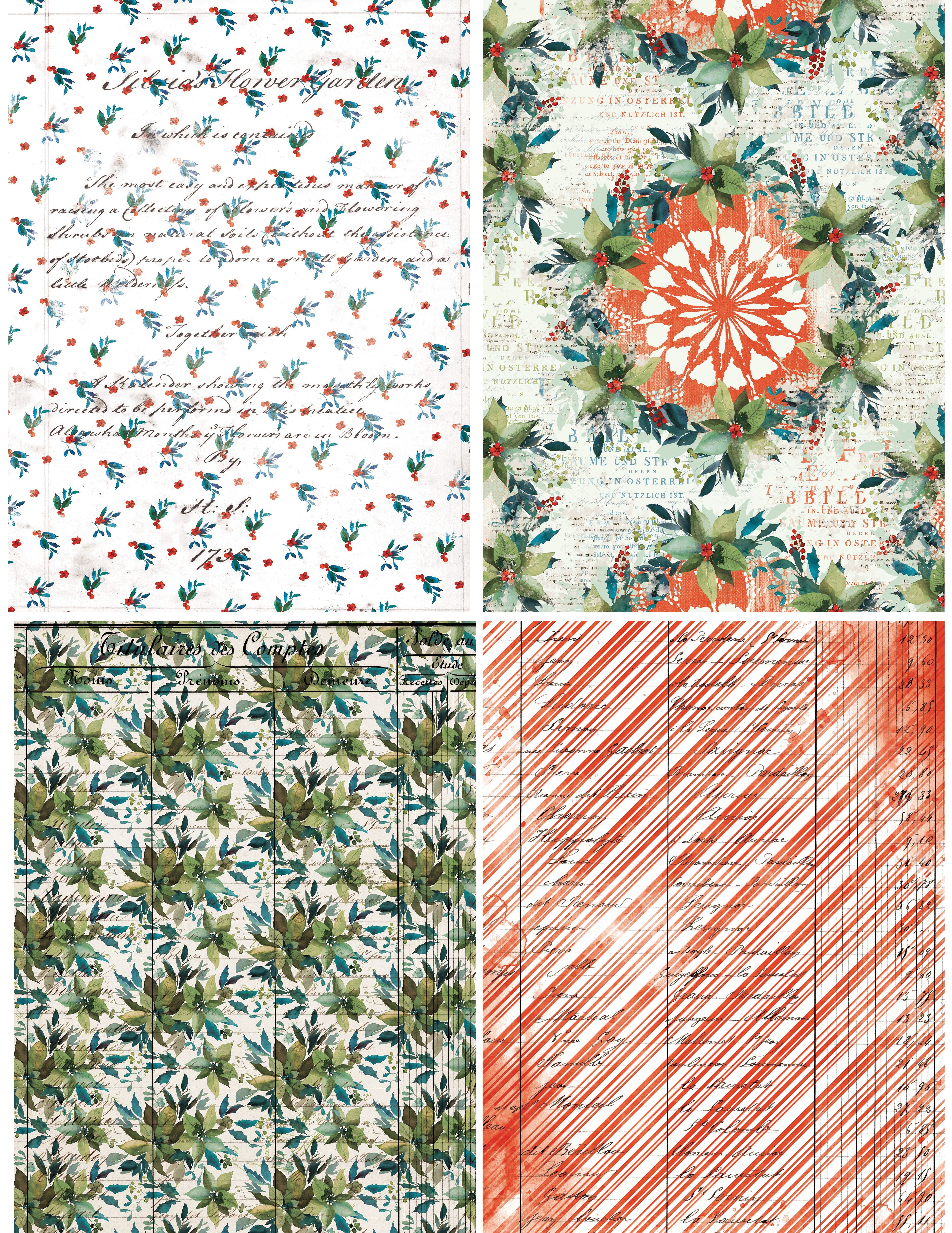 Arden Creative Studio Season of Joy 6in x 8in Decoupage Paper