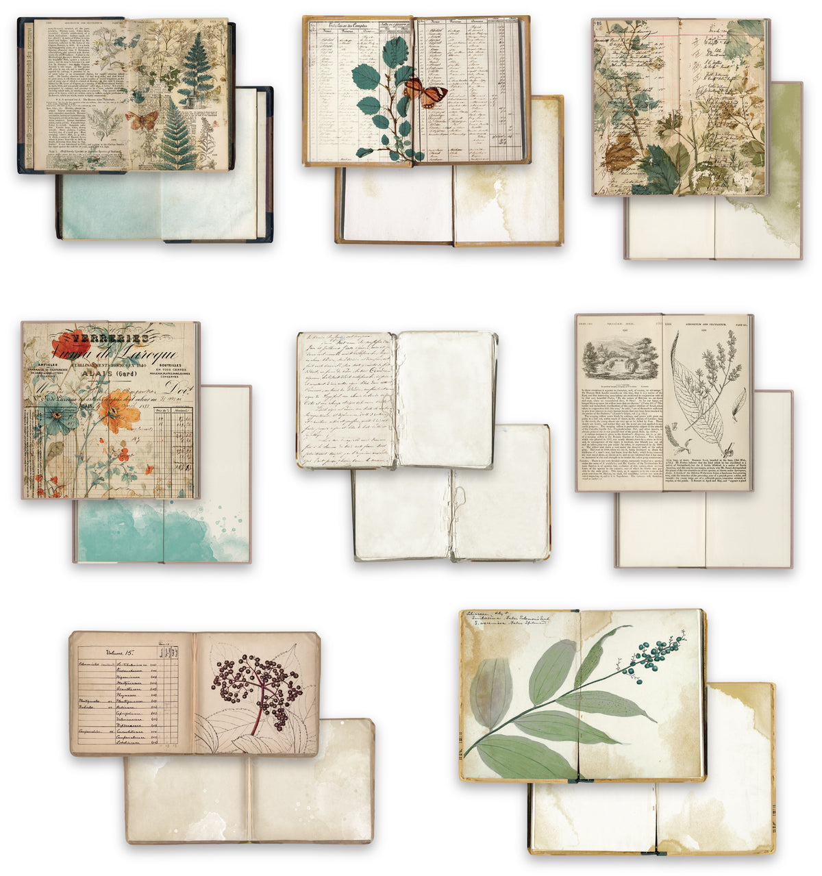 Arden Creative Studio Amber Ledgers Bookmakers Ephemera Pack