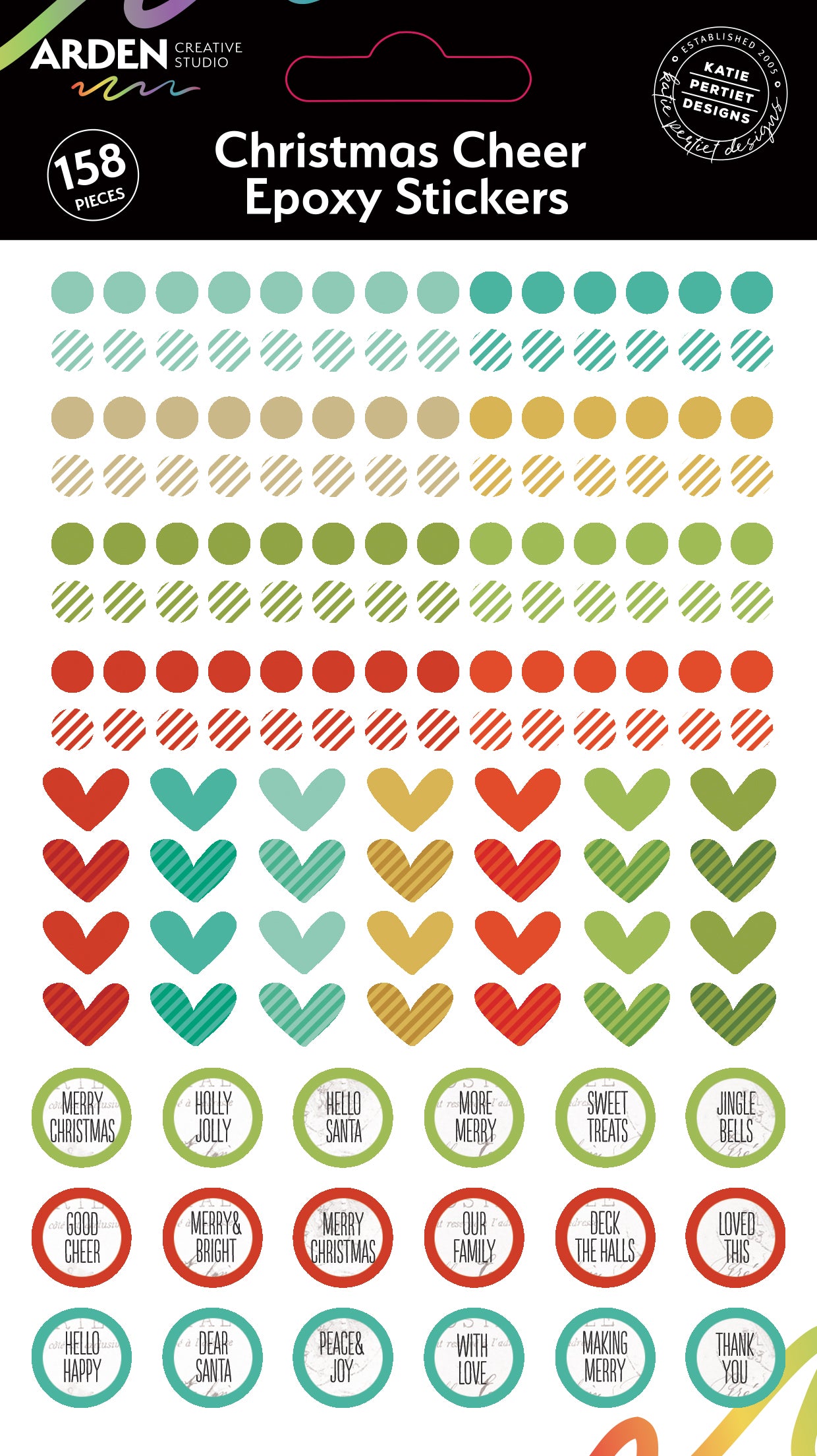 Arden Creative Studio Christmas Cheer Epoxy Stickers