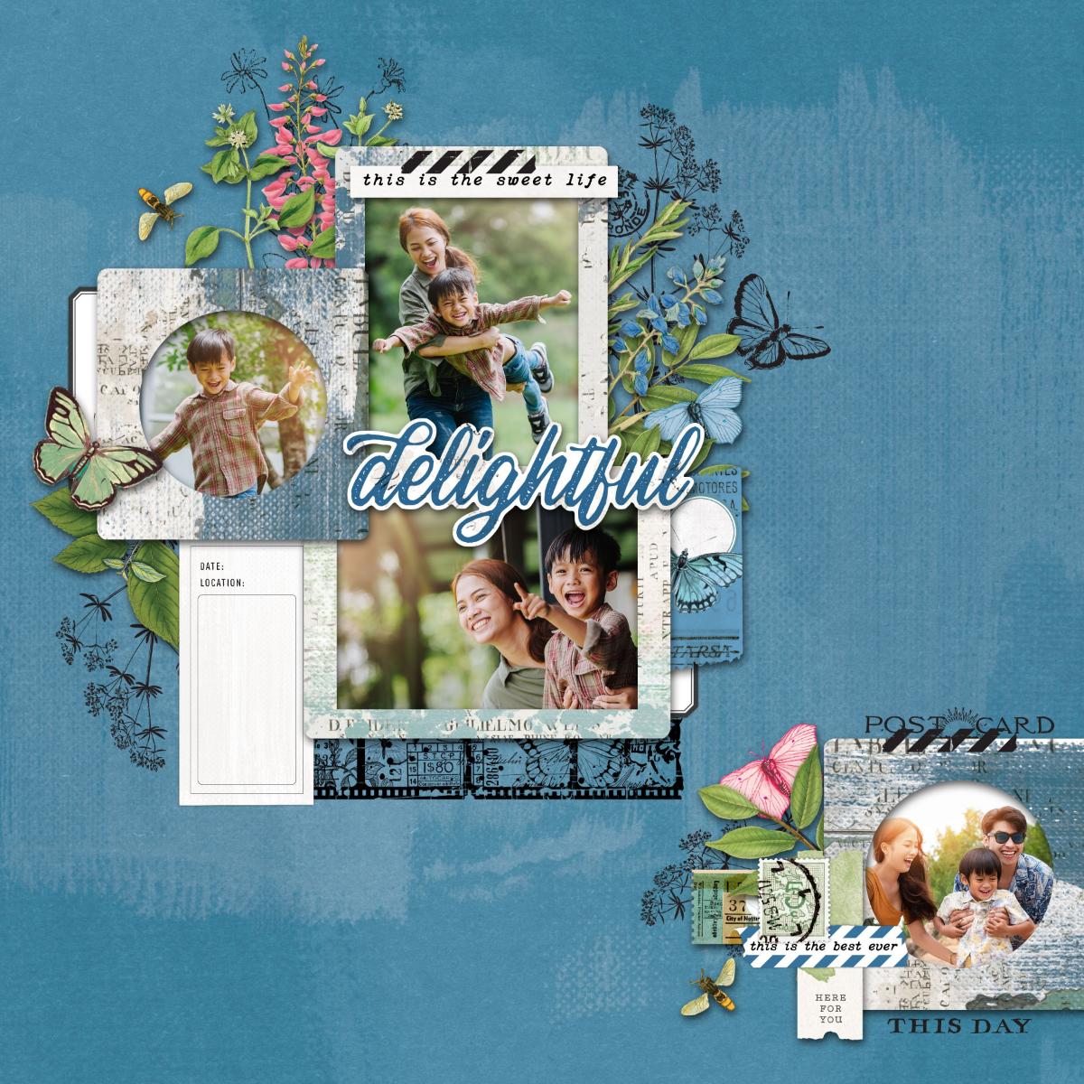 Arden Creative Studio Maker Series Field Notes Meadow 4in x 8in Clear Stamp Set