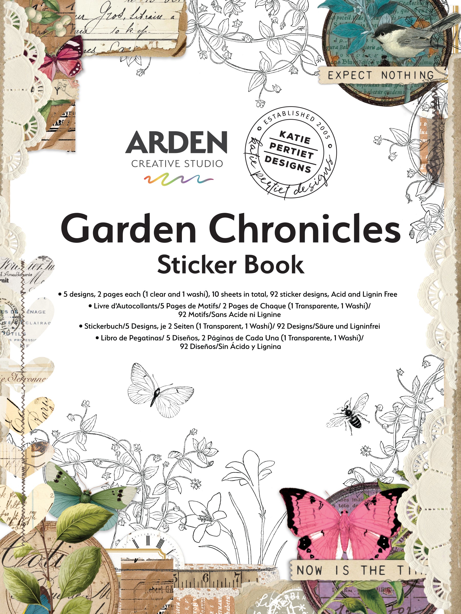 Arden Creative Studio Garden Chronicles Sticker Book