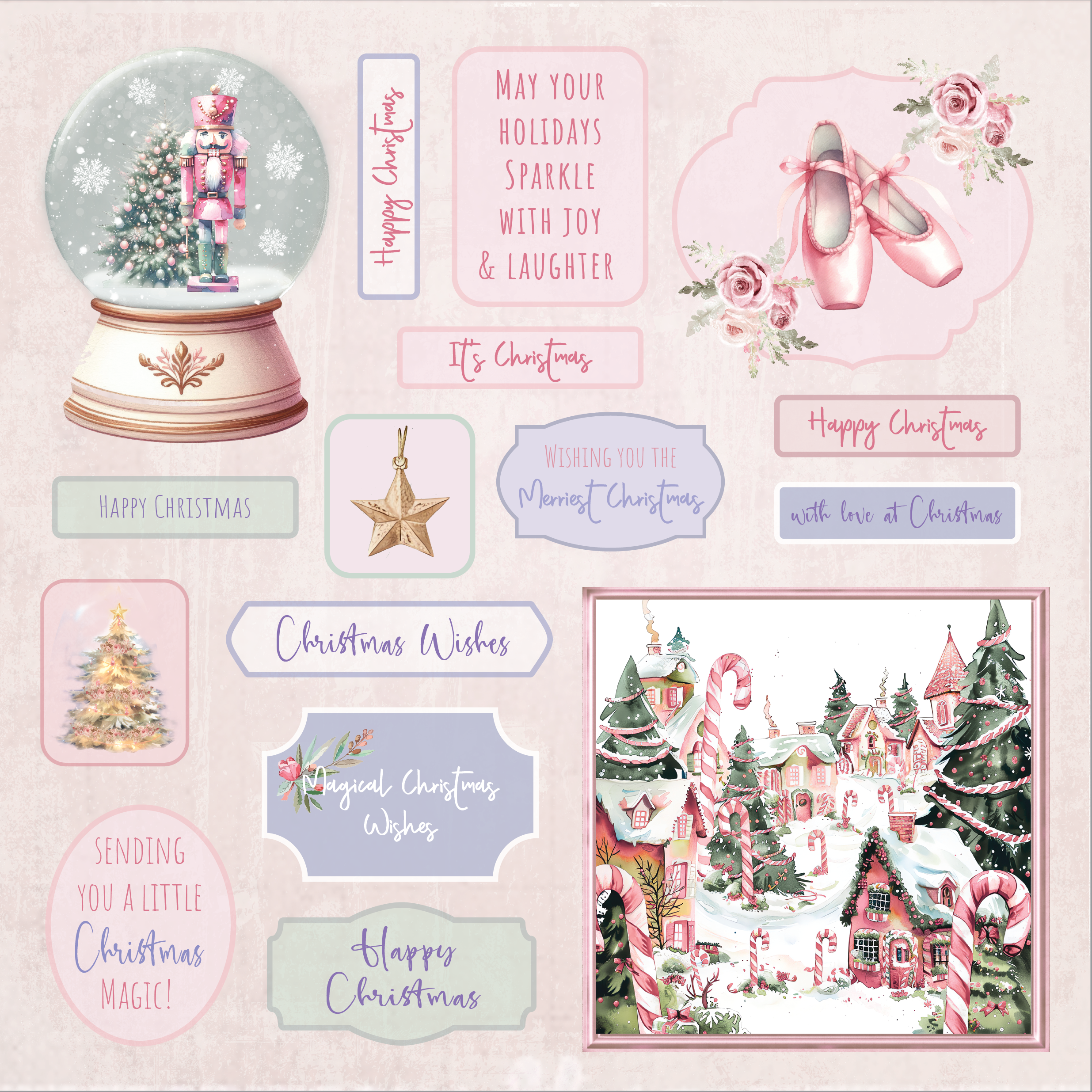 Sara Signature A Christmas Dream - 8" x 8" Topper Pad