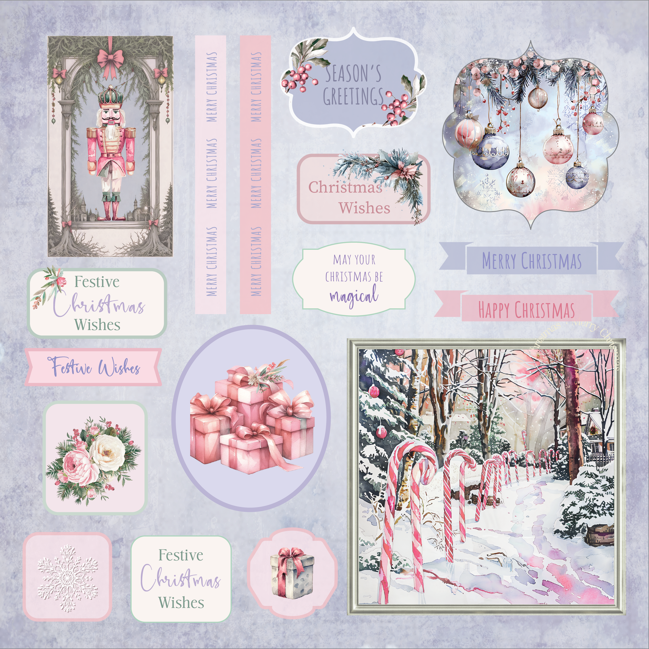 Sara Signature A Christmas Dream - 8" x 8" Topper Pad