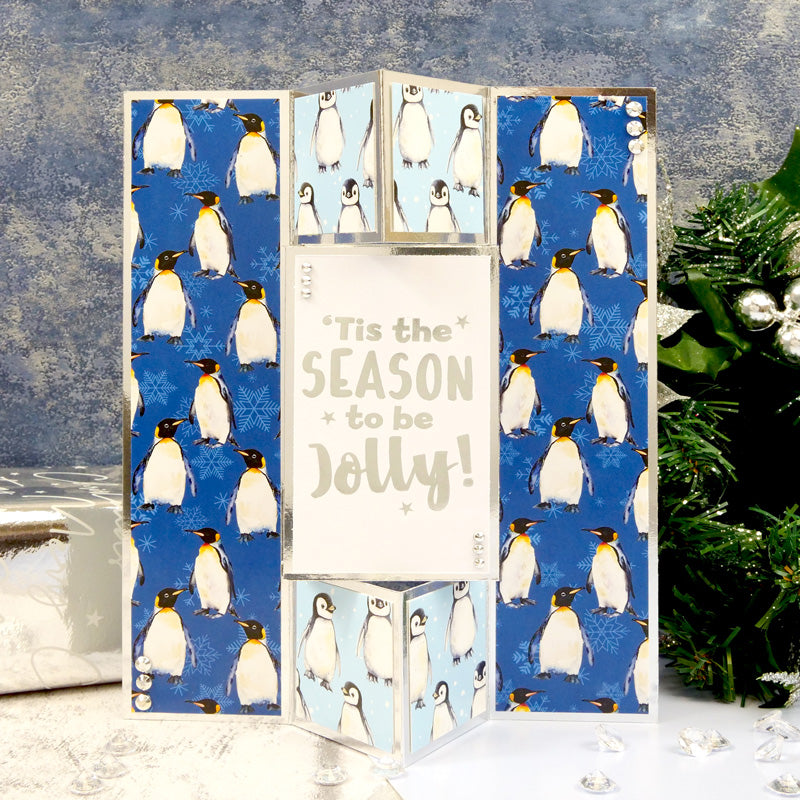 Trim Me! Foiled Insert Pad - Season's Greetings Silver