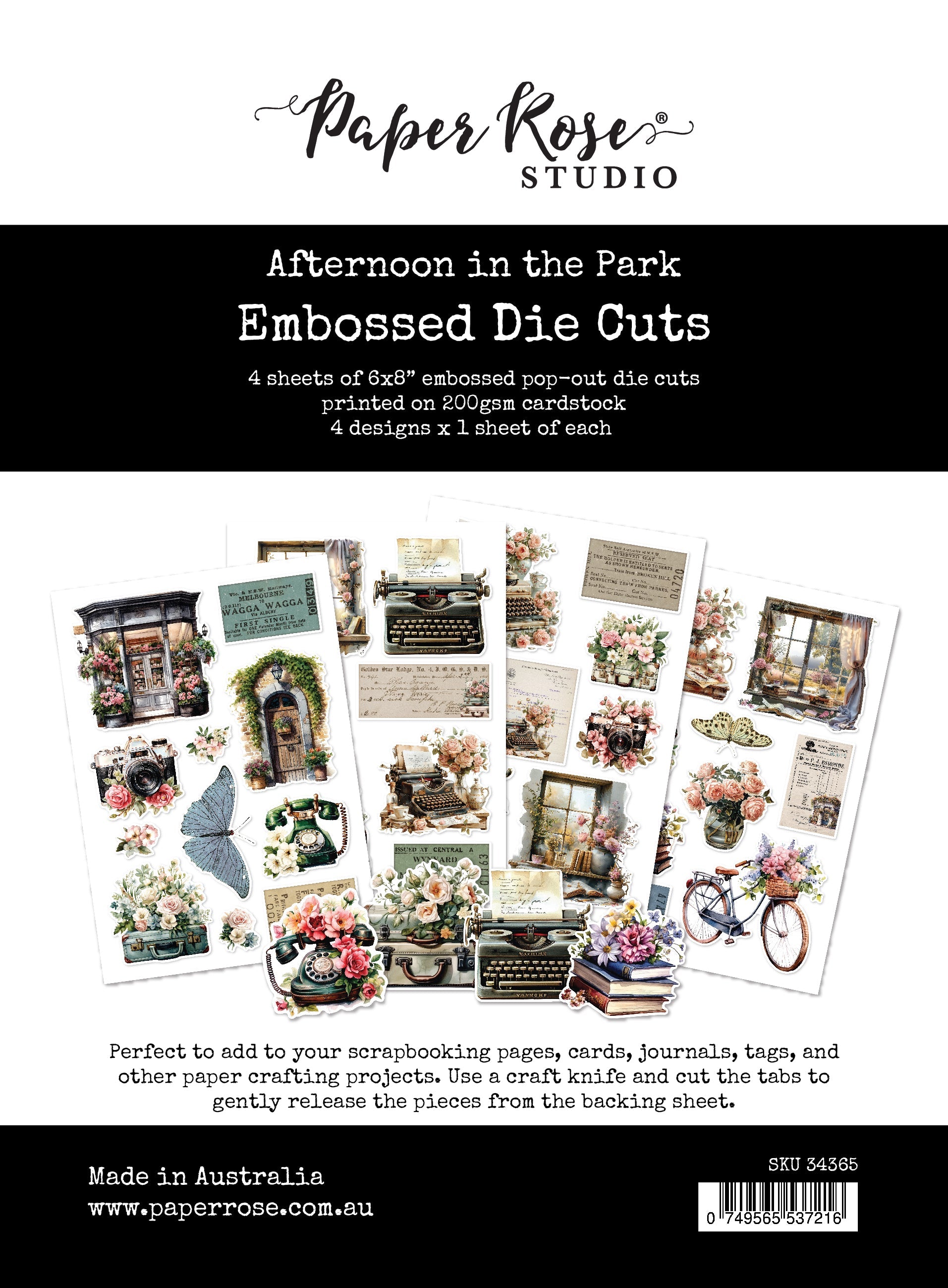 Afternoon in the Park Embossed Die Cuts 34365