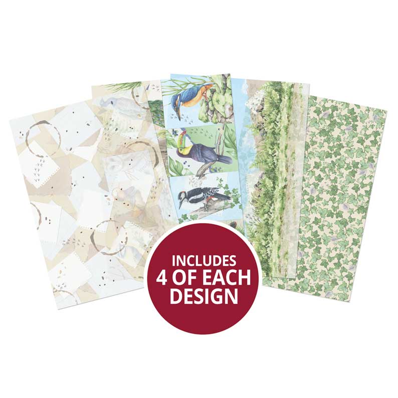 Botanical Birds Printed Parchment