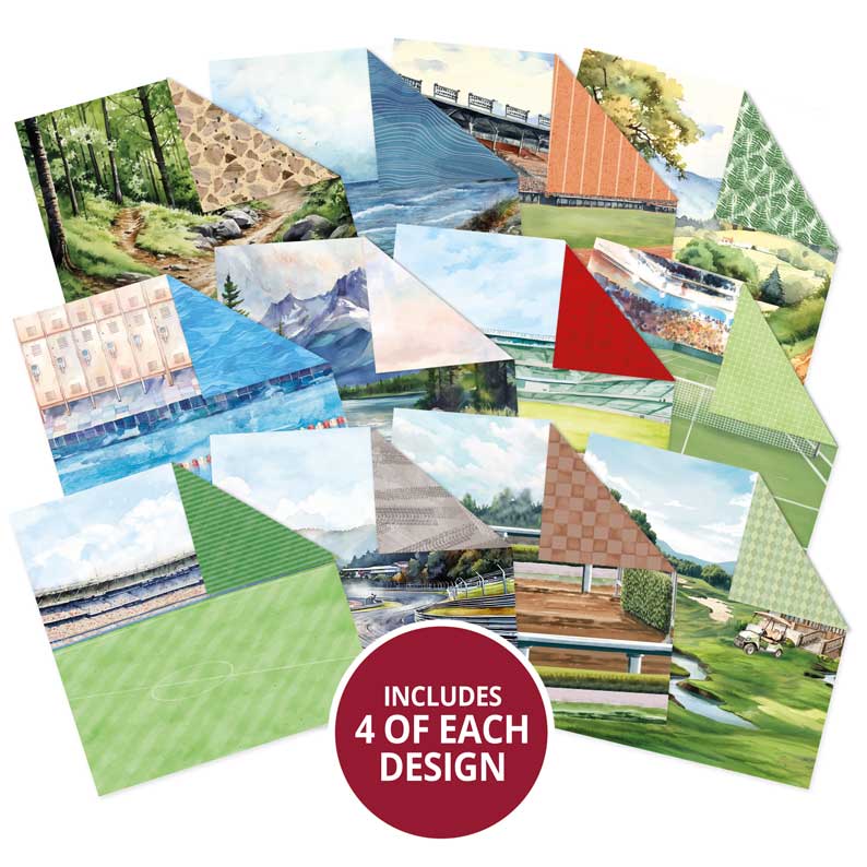 Brilliant Backgrounds - Good Sport 8" x 8" Paper Pad